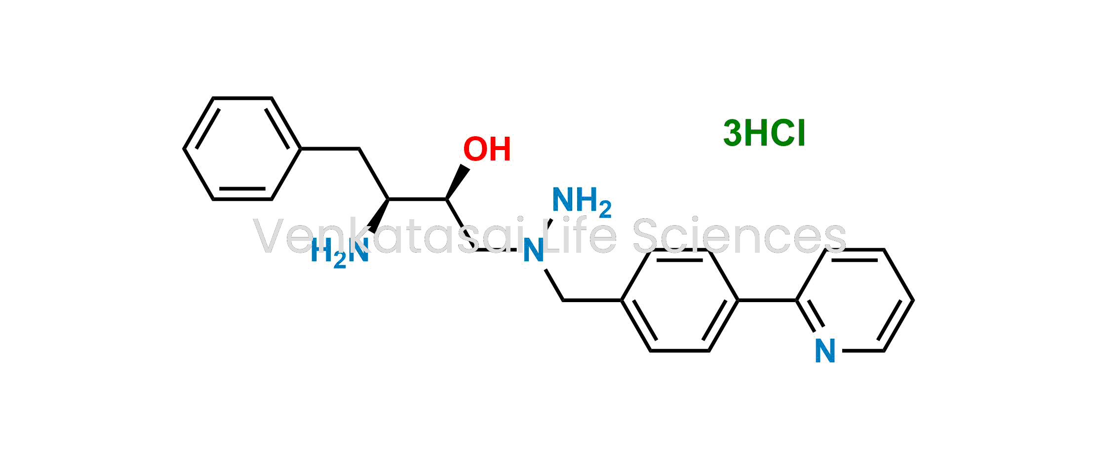 (2S,3S)-3-Amino-4-phenyl-1-(1-(4-(pyridin-2-yl)benzyl)hydrazinyl)butan-2-ol Trihydrochloride