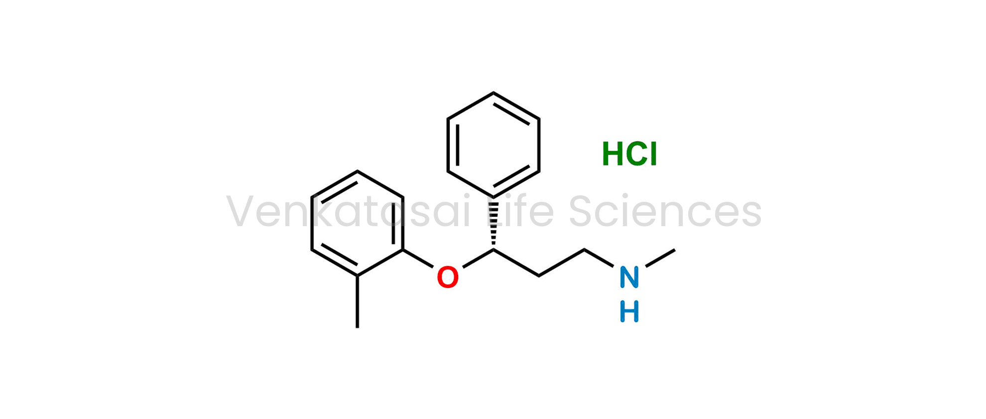 ?(3S)-N-Methyl-3-(2-methylphenoxy)-3-phenylpropan-1-amine hydrochloride; ent S-(+)-Atomoxetine Hydrochloride