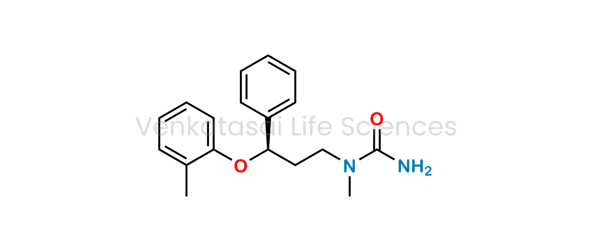 (R)-1-Methyl-1-(3-phenyl-3-(o-tolyloxy)propyl)urea ;