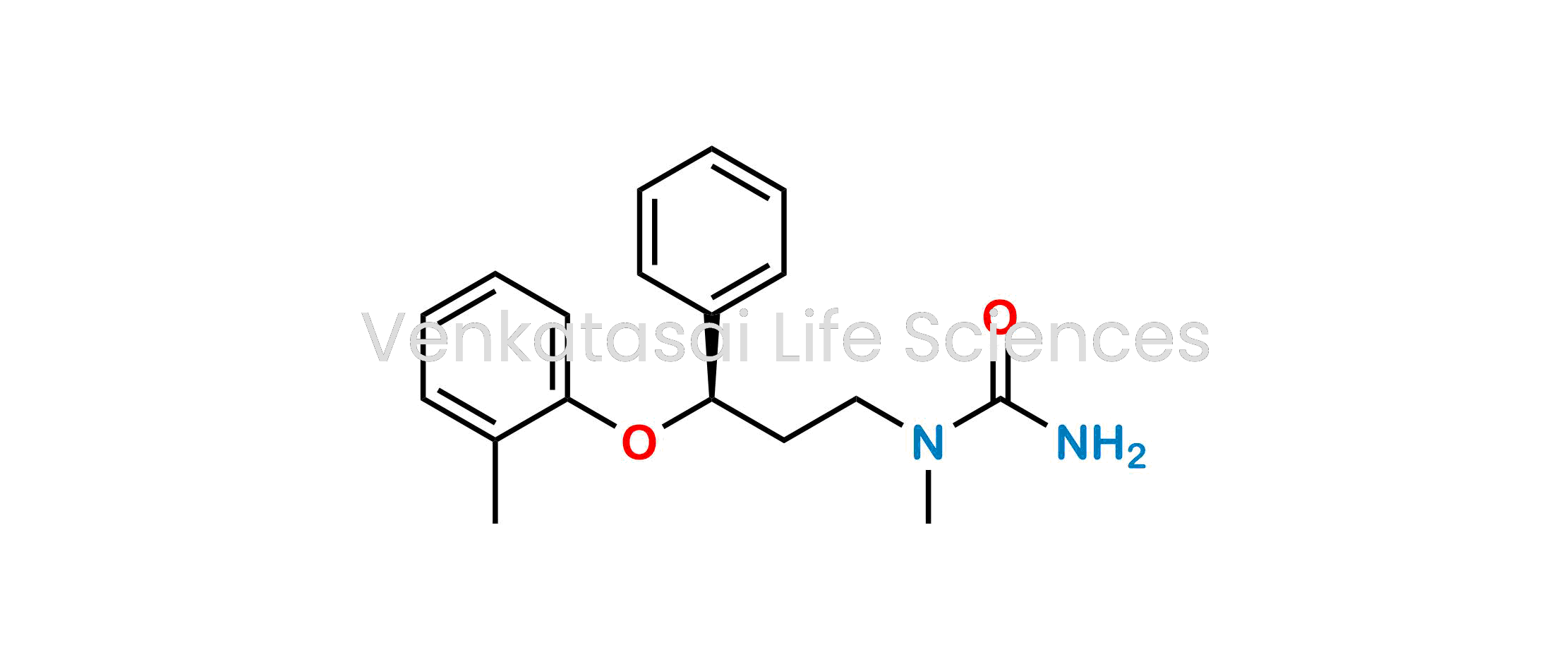 (R)-1-Methyl-1-(3-phenyl-3-(o-tolyloxy) propyl) urea