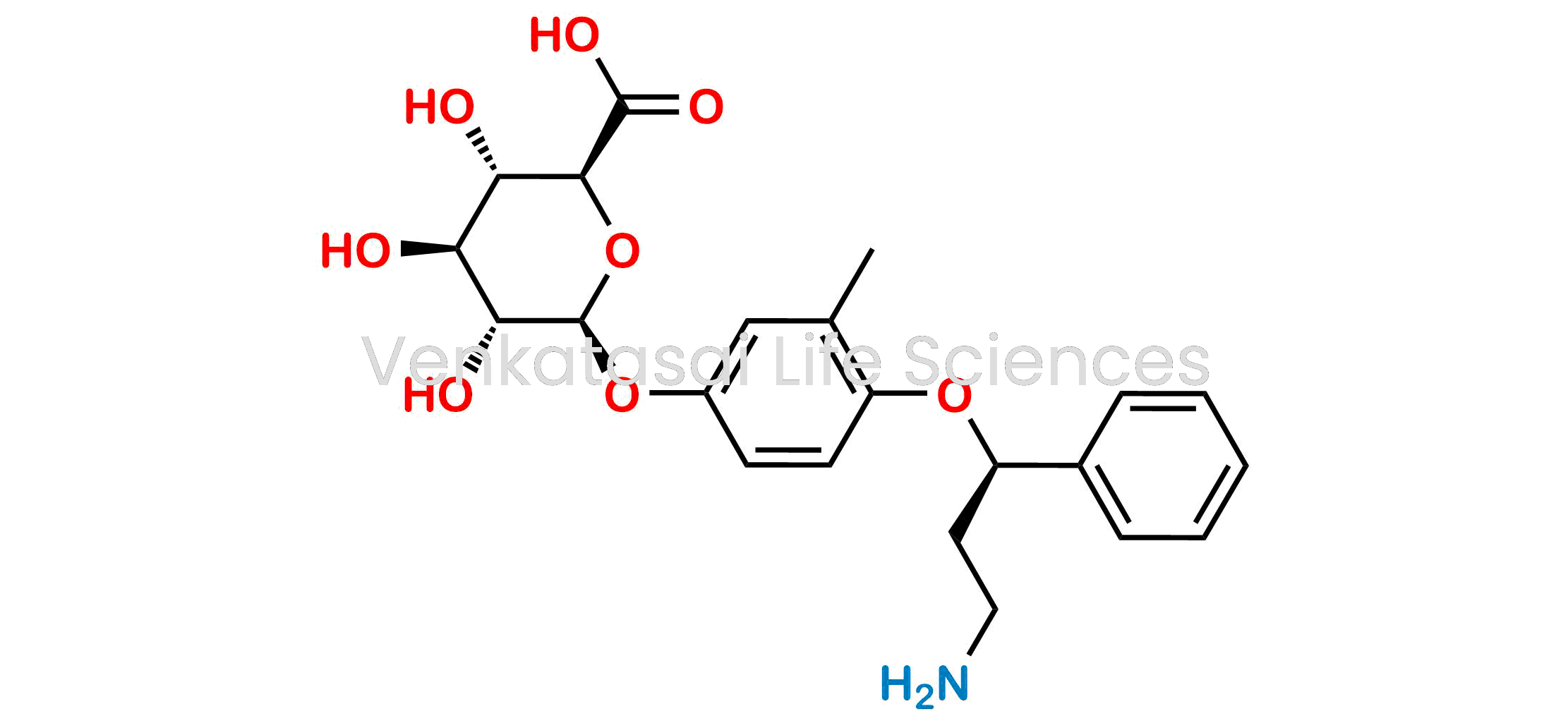 (2S,3S,4S,5R,6S)-6-(4-((R)-3-Amino-1-phenylpropoxy)-3-methylphenoxy)-3,4,5-trihydroxytetrahydro-2H-pyran-2-carboxylic acid