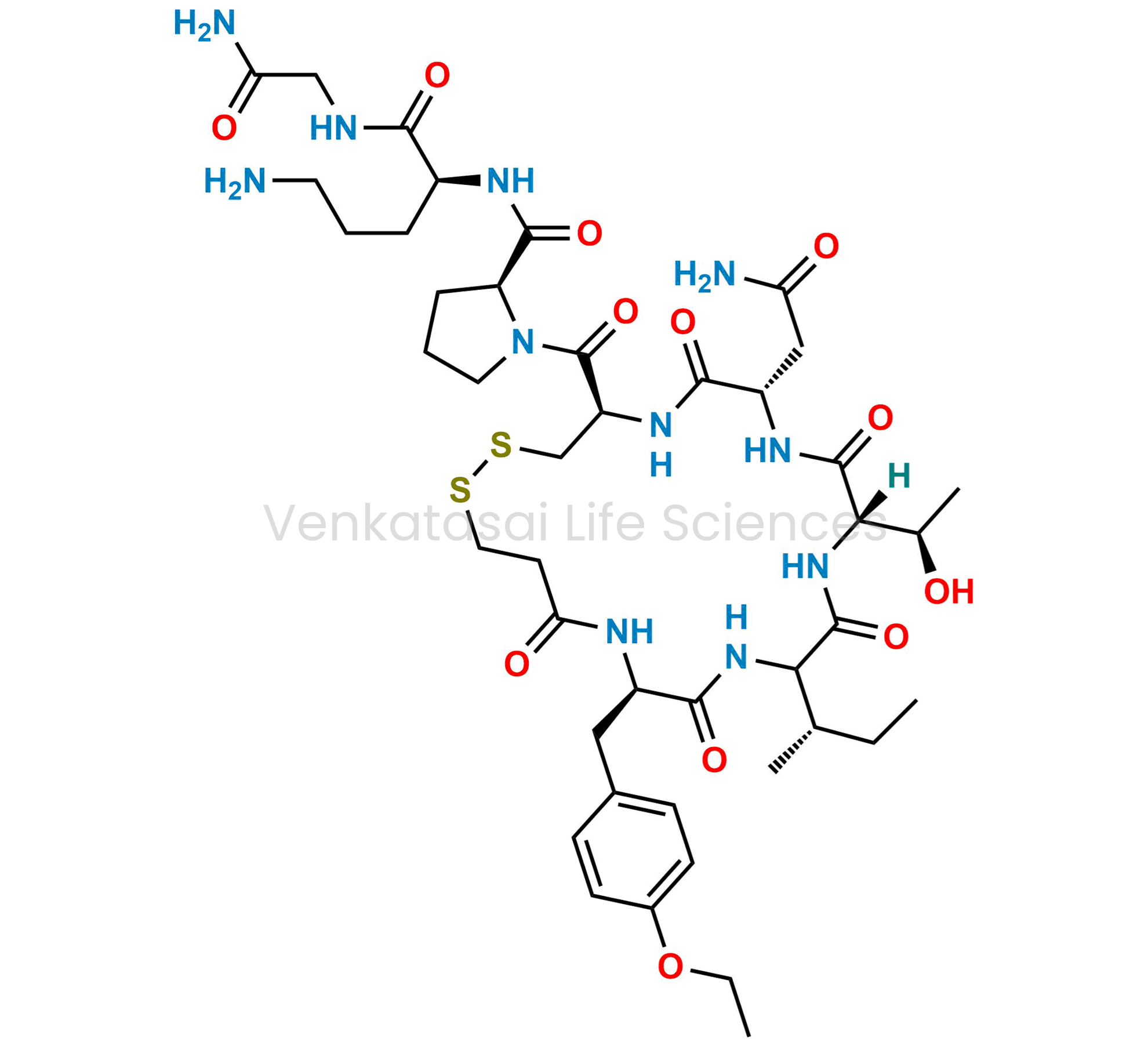 (2S)-N-((S)-5-amino-1-((2-amino-2-oxoethyl)amino)-1-oxopentan-2-yl)-1-((4R,7S,10S,16R)-7-(2-amino-2-oxoethyl)-13-((S)-sec-butyl)-16-(4-ethoxybenzyl)-10-((R)-1-hydroxyethyl)-6,9,12,15,18-pentaoxo-1,2-dithia-5,8,11,14,17-pentaazacycloicosane-4-carbonyl)pyrr