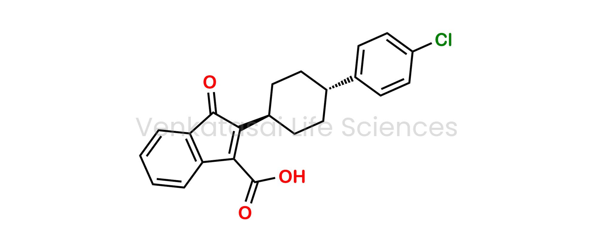 2[trans-4(4-chlorophenyl)cyclohexyl]1oxo1Hindene3carboxylic acid; Atovaquone Indene Isomer