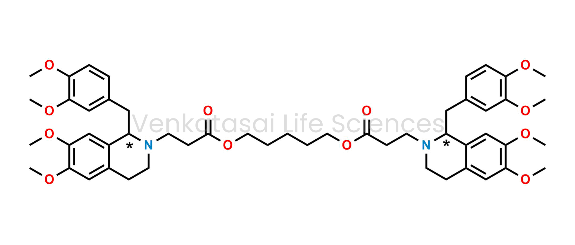 pentane-1,5-diyl bis(3-((R)-1-(3,4-dimethoxybenzyl)-6,7-dimethoxy-3,4-dihydroisoquinolin-2(1H)-yl)propanoate)