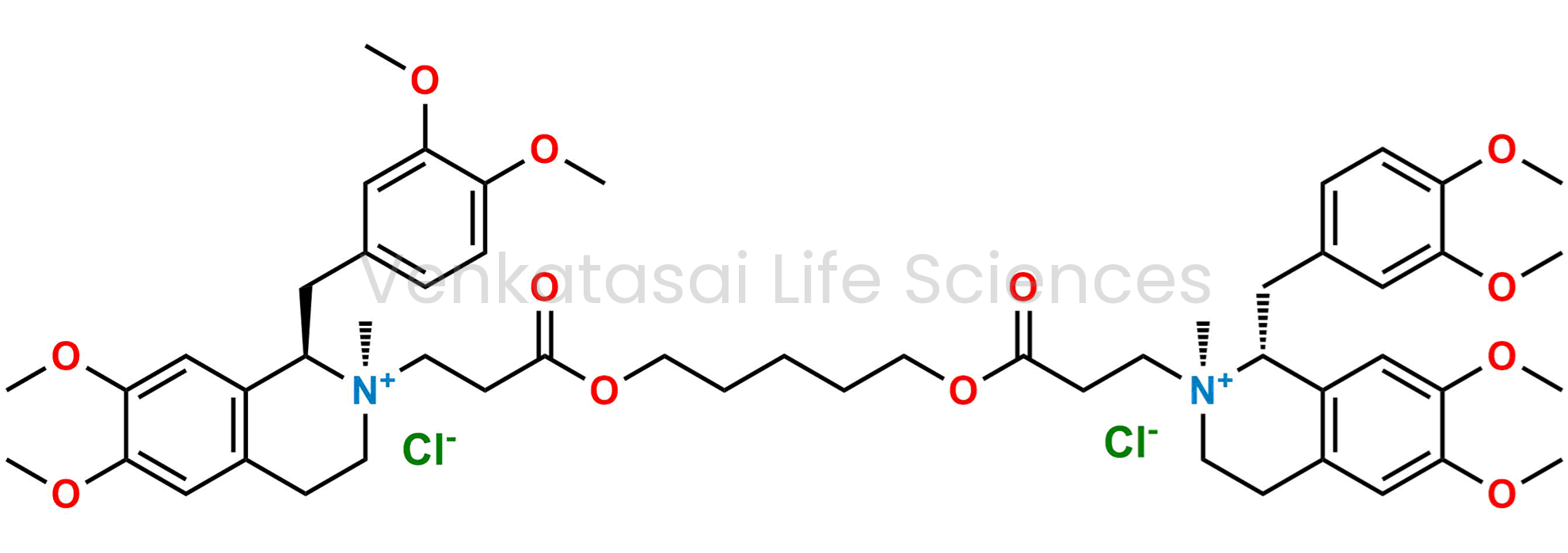 (1R,2S)-1-(3,4-dimethoxybenzyl)-2-(3-((5-((3-((1R,2R)-1-(3,4-dimethoxybenzyl)-6,7-dimethoxy-2-methyl-1,2,3,4-tetrahydroisoquinolin-2-ium-2-yl)propanoyl)oxy)pentyl)oxy)-3-oxopropyl)-6,7-dimethoxy-2-methyl-1,2,3,4-tetrahydroisoquinolin-2-ium chloride