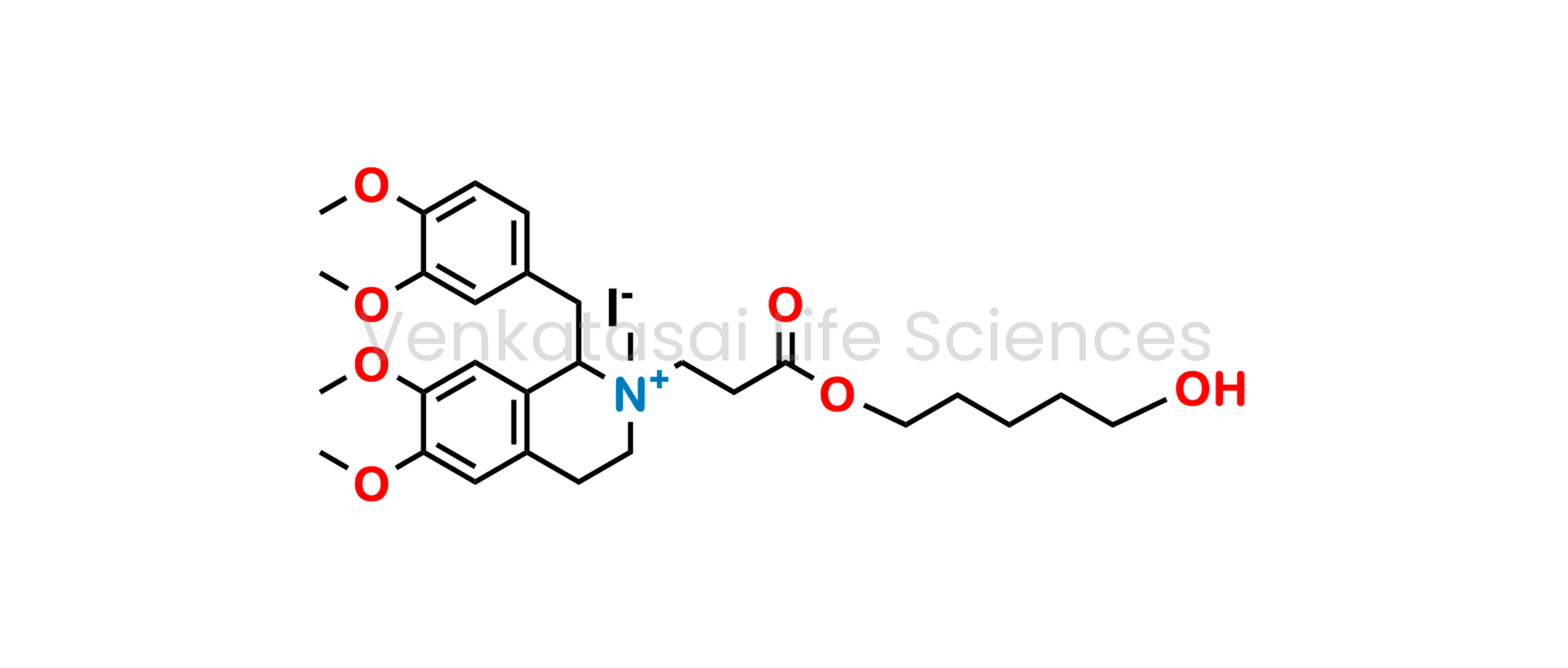 1-(3,4-dimethoxybenzyl)-2-(3-((5-hydroxypentyl)oxy)-3-oxopropyl)-6,7-dimethoxy-2-methyl-1,2,3,4-tetrahydroisoquinolin-2-ium iodide