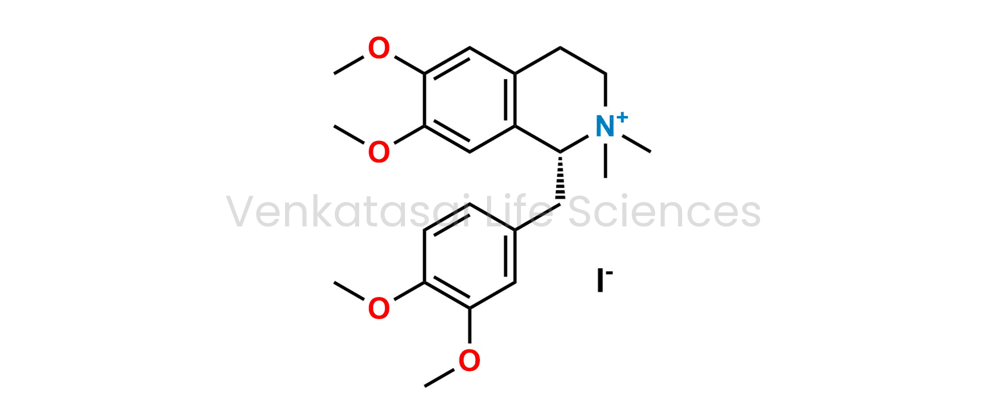 (R)-1-(3,4-dimethoxybenzyl)-6,7-dimethoxy-2,2-dimethyl-1,2,3,4-tetrahydroisoquinolin-2-ium iodide