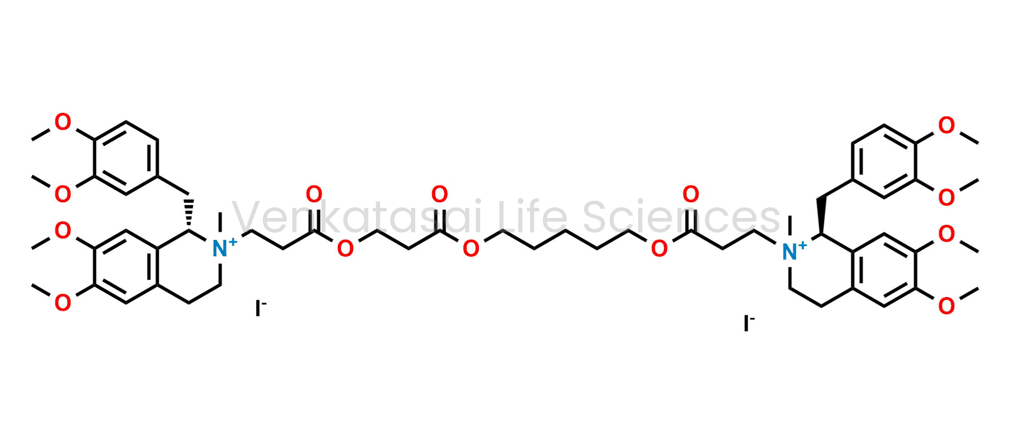 (1S)-1-(3,4-dimethoxybenzyl)-2-(3-(3-((5-((3-((1S)-1-(3,4-dimethoxybenzyl)-6,7-dimethoxy-2-methyl-1,2,3,4-tetrahydroisoquinolin-2-ium-2-yl)propanoyl)oxy)pentyl)oxy)-3-oxopropoxy)-3-oxopropyl)-6,7-dimethoxy-2-methyl-1,2,3,4-tetrahydroisoquinolin-2-ium iodi