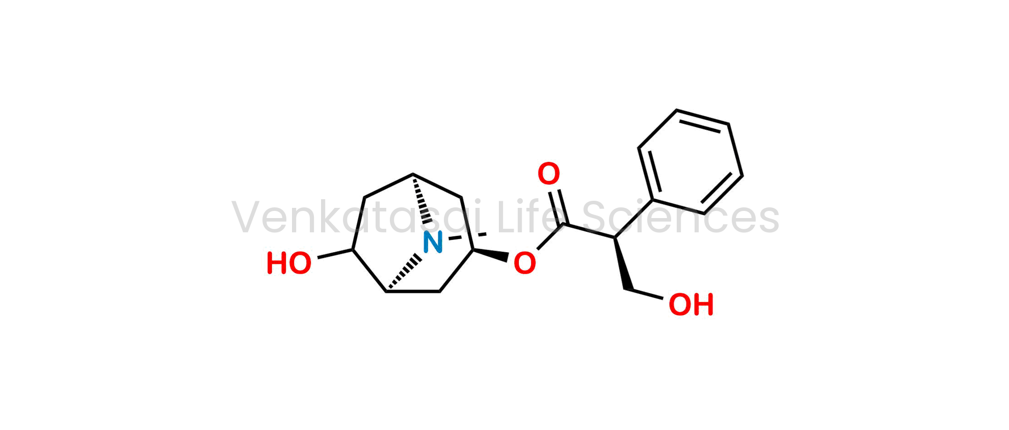 (1S,3R,5S)-6-Hydroxy-8-methyl-8-azabicyclo[3.2.1]octan-3-yl (2S)-3-hydroxy-2-phenylpropanoate