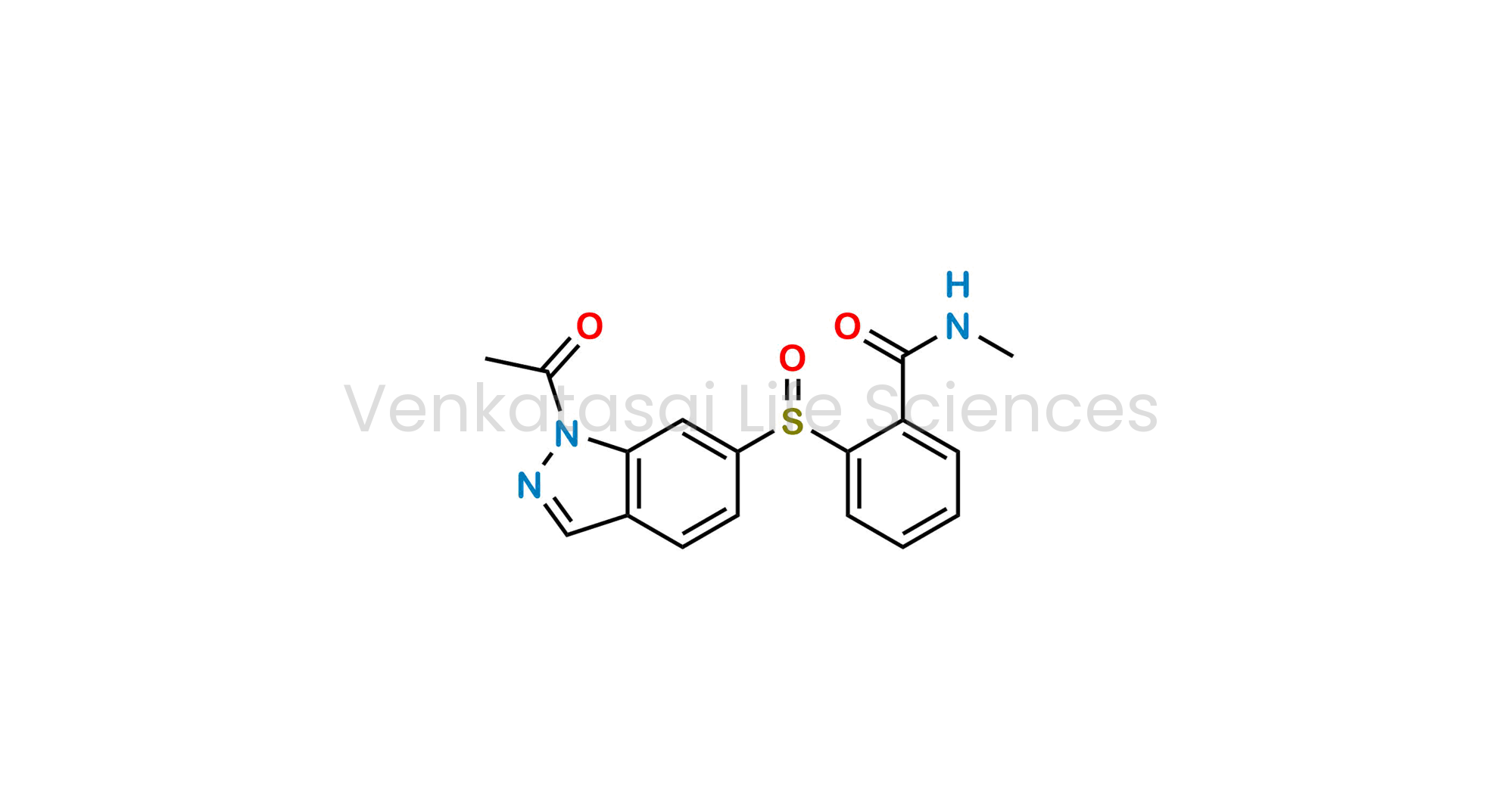 2-((1-acetyl-1H-indazol-6-yl)sulfinyl)-N-methylbenzamide