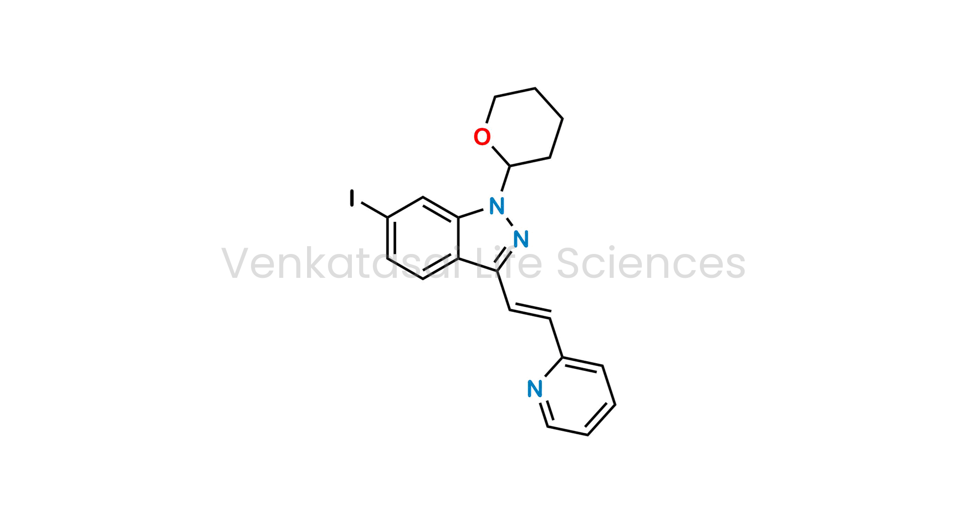 (E)-6-iodo-3-(2-(pyridin-2-yl)vinyl)-1-(tetrahydro-2H-pyran-2-yl)-1H-indazole