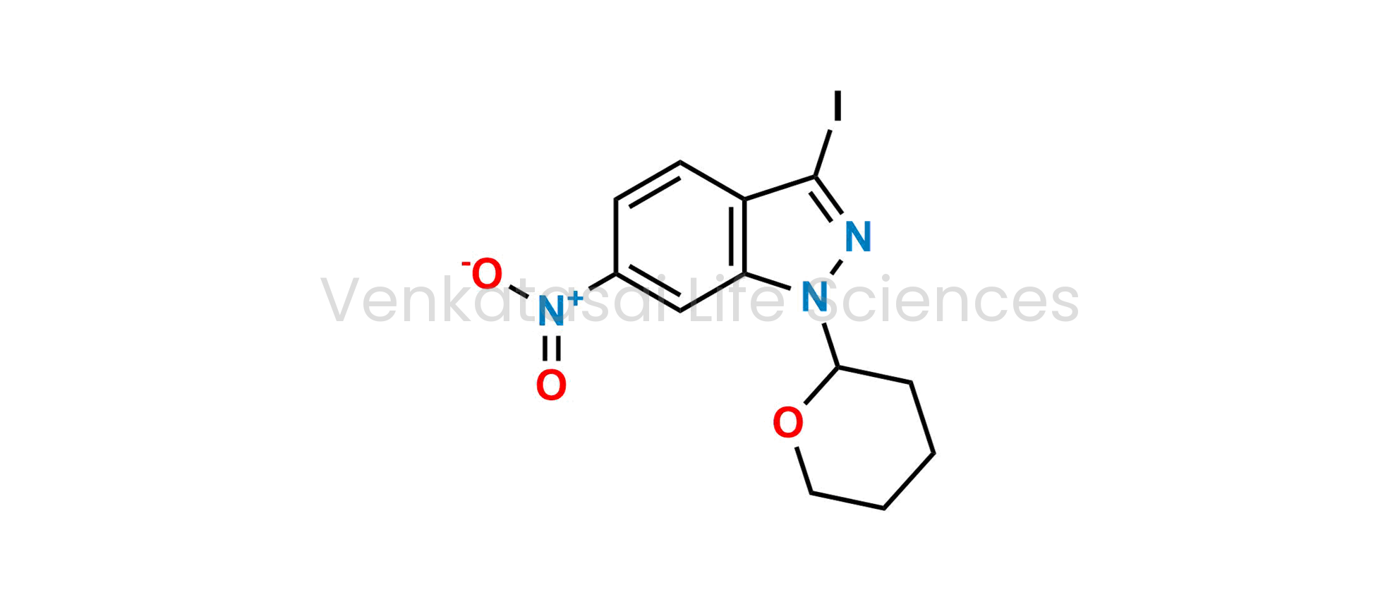 3-Iodo-6-nitro-1(tetra hydro-2H-pyran-2-yl)-1H-indazole