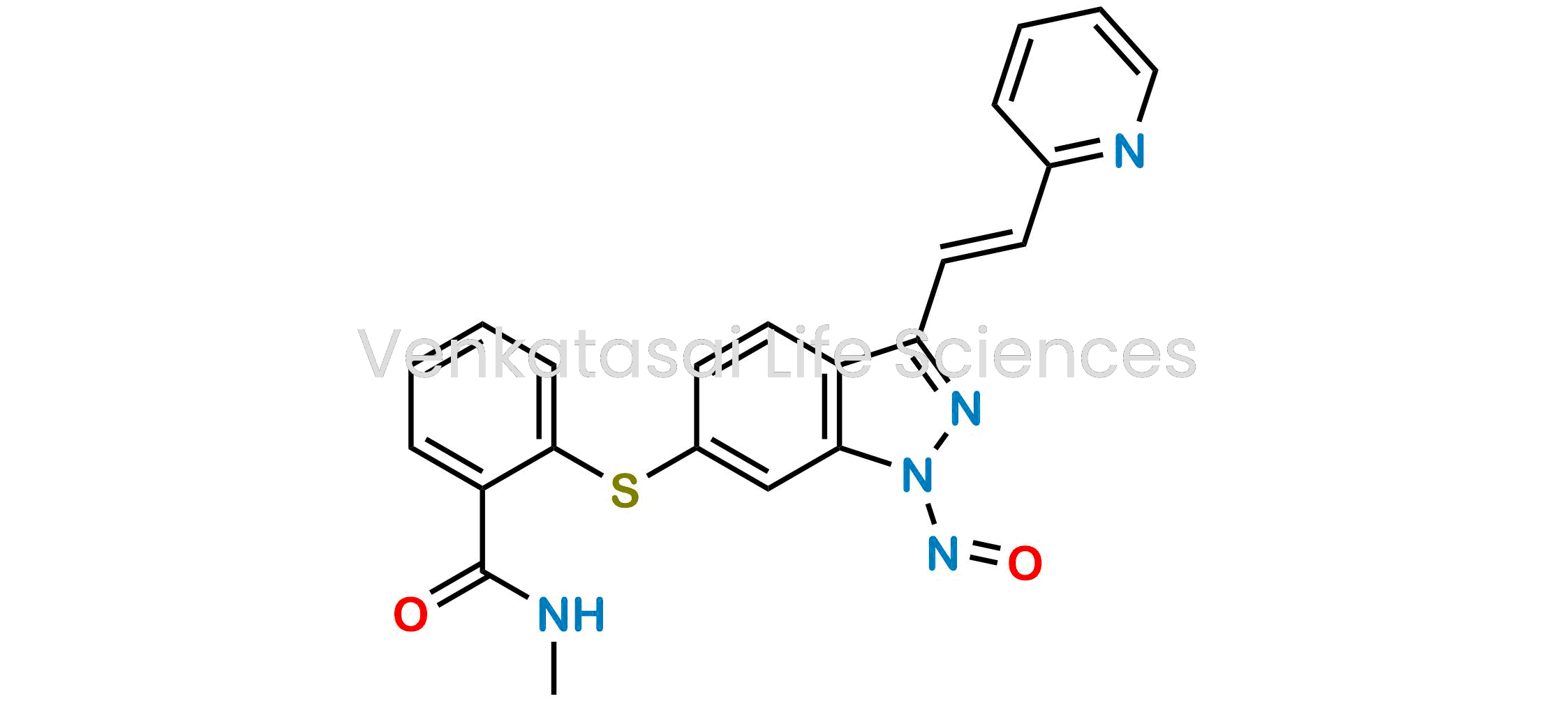 (E)-N-methyl-2-((1-nitroso-3-(2-(pyridin-2-yl)vinyl)-1H-indazol-6-yl)thio)benzamide