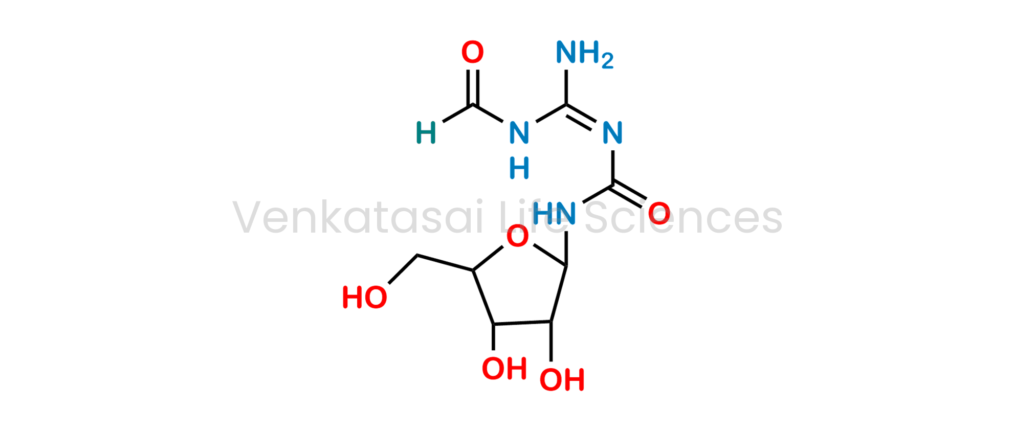 N-((Z)-N'-(((2R,3R,4S,5R)-3,4-dihydroxy-5-(hydroxymethyl)tetrahydrofuran-2-yl)carbamoyl)carbamimidoyl)formamide