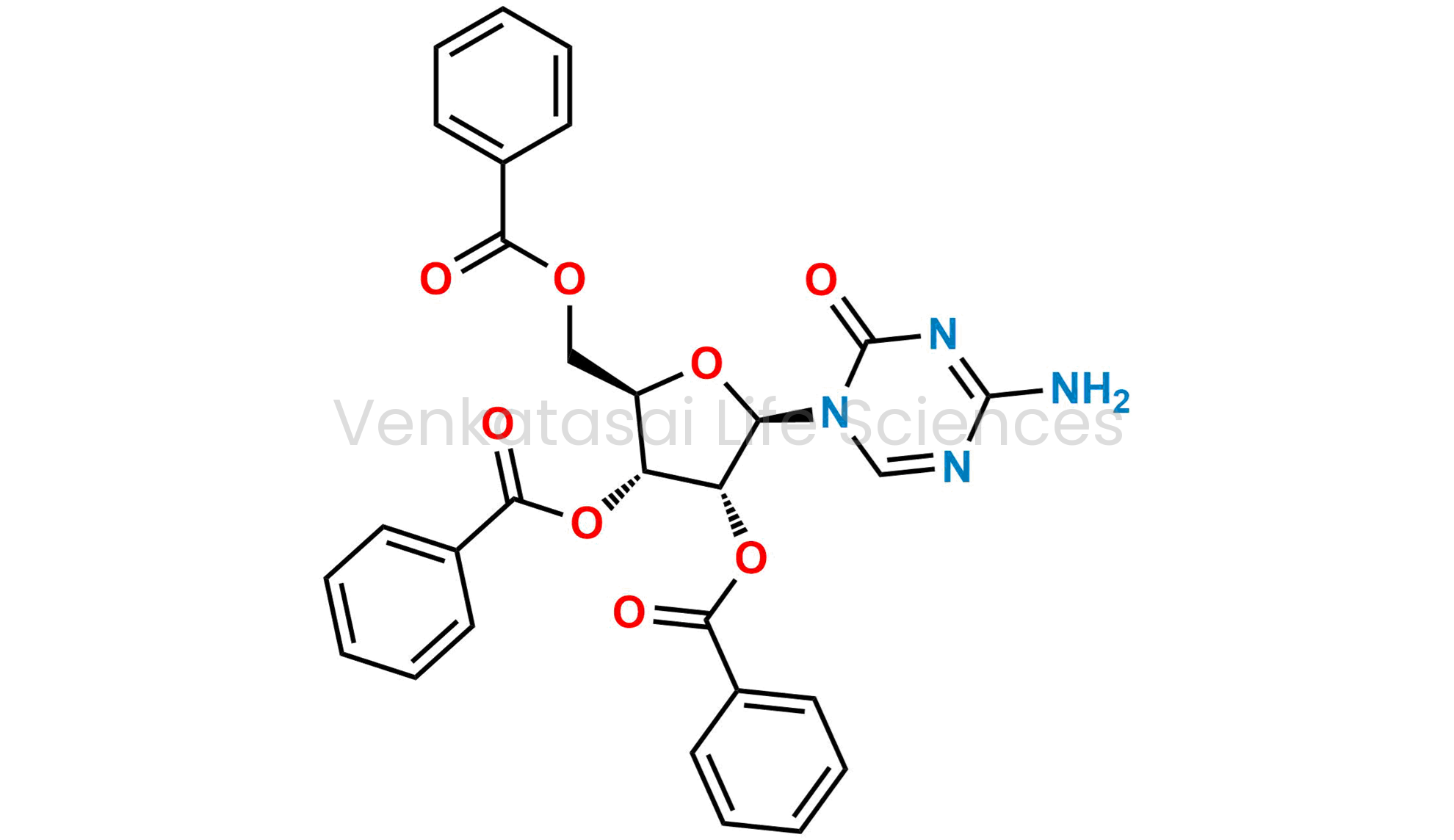 (2R,3R,4R,5R)-2-(4-Amino-2-oxo-1,3,5-triazin-1(2H)-yl)-5-((benzoyloxy)methyl)tetrahydrofuran-3,4-diyl dibenzoate