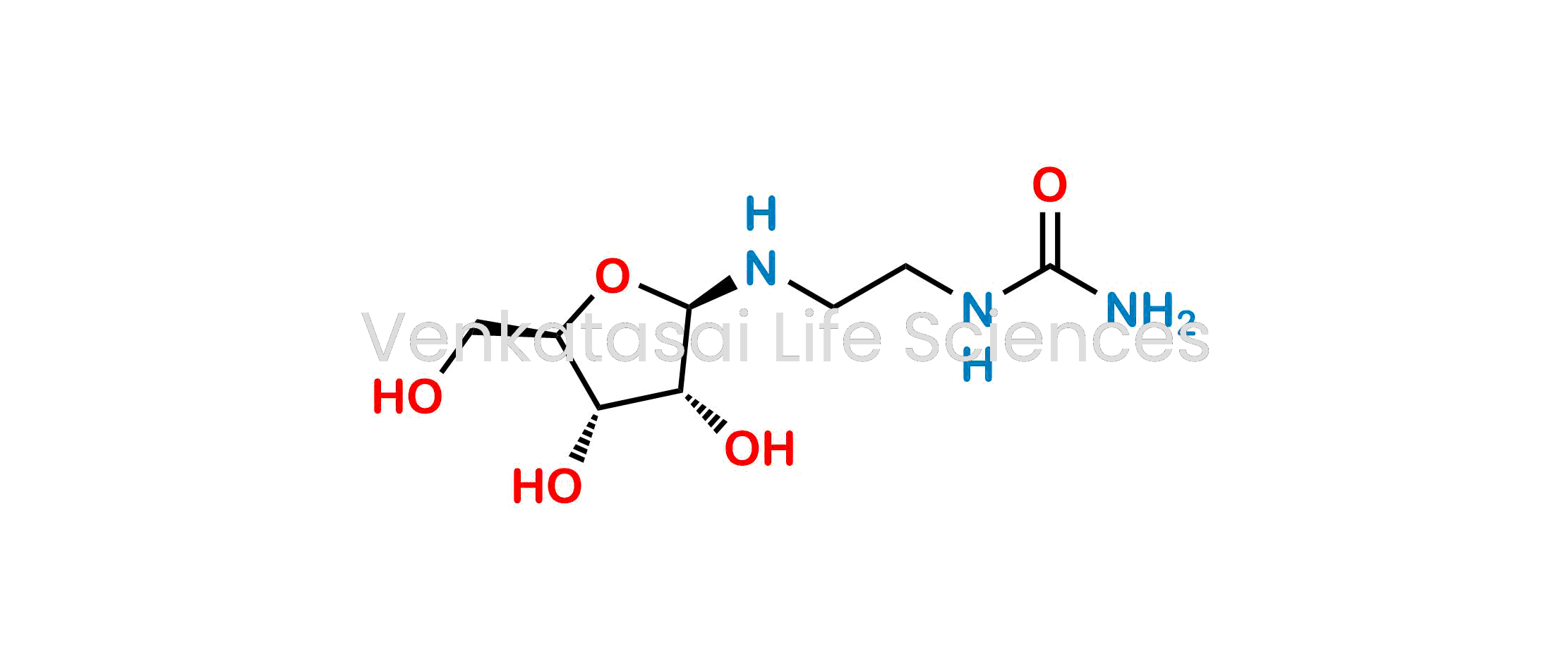 1-(2-(((2R,3R,4S,5R)-3,4-Dihydroxy-5-(hydroxymethyl)tetrahydrofuran-2-yl)amino)ethyl)urea