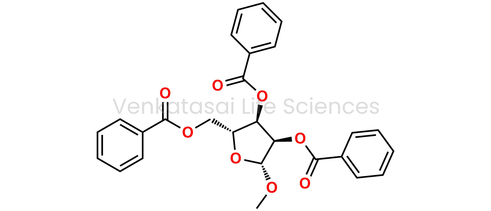(2R,3R,4R,5R)-2-((Benzoyloxy)methyl)-5-methoxytetrahydrofuran-3,4-diyl dibenzoate