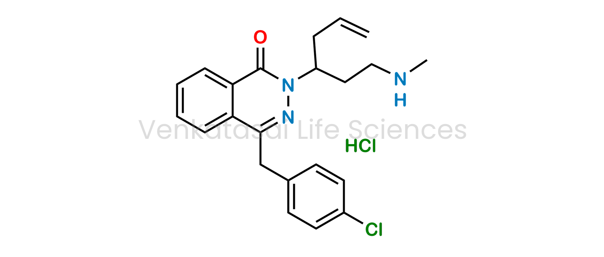 4-(4-chlorobenzyl)-2-(1-(methylamino)hex-5-en-3-yl)phthalazin-1(2H)-one hydrochloride