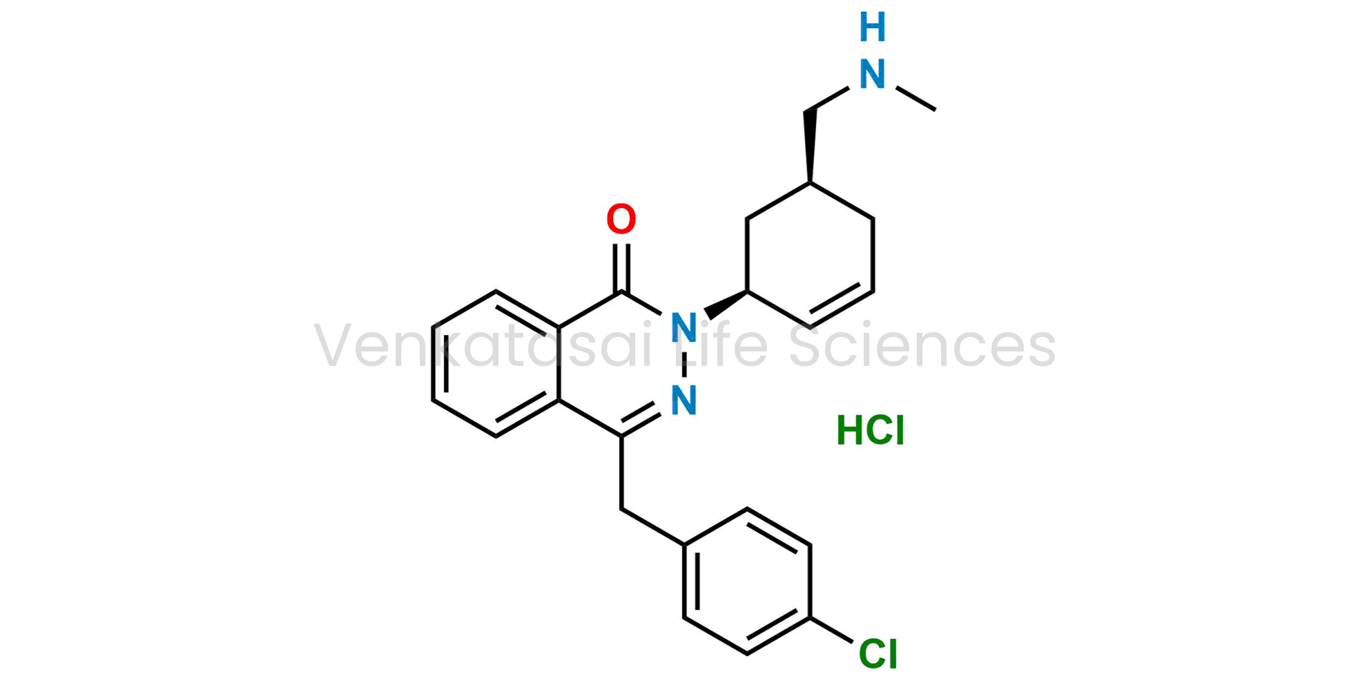 4-(4-chlorobenzyl)-2-((1S,5S)-5-((methylamino)methyl)cyclohex-2-en-1-yl)phthalazin-1(2H)-one hydrochloride
