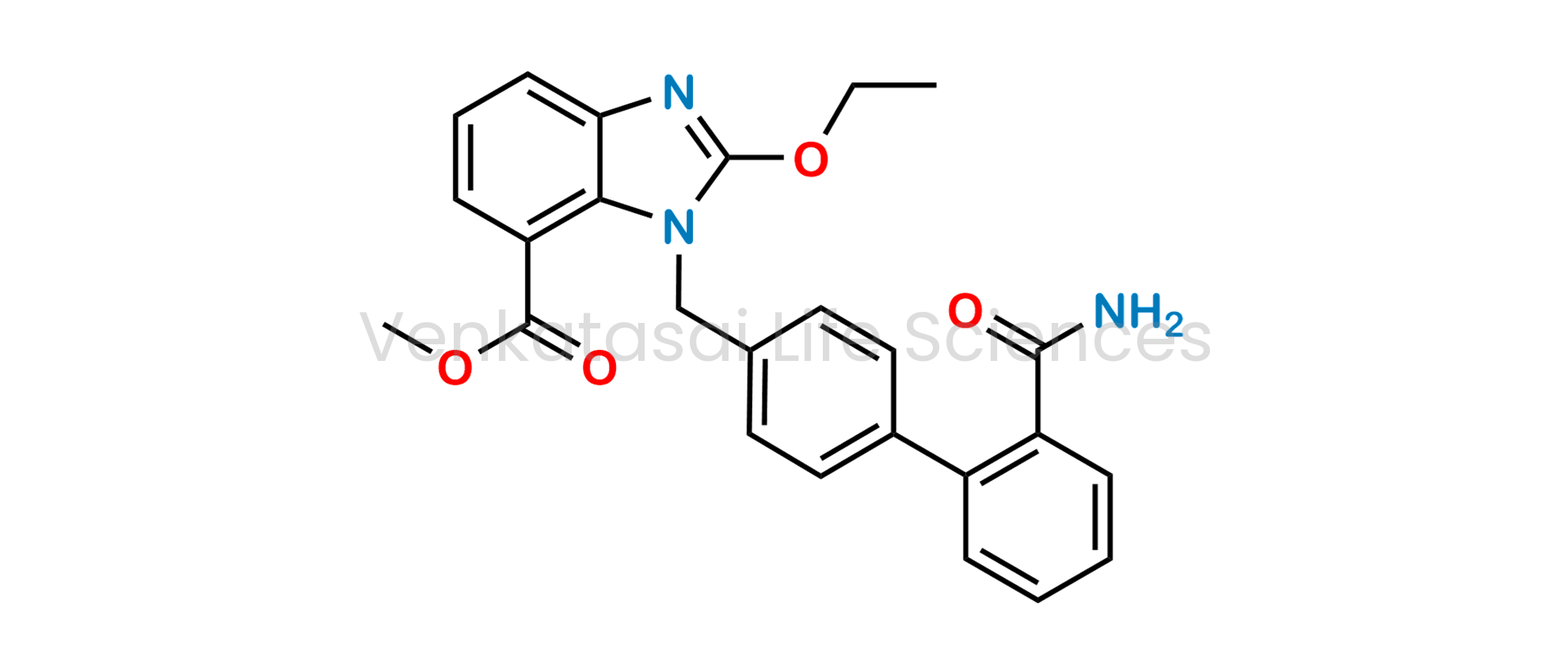 Methyl 1-((2'-carbamoyl-[1,1'-biphenyl]-4-yl)methyl)-2-ethoxy-1H-benzo[d]imidazole-7-carboxylate