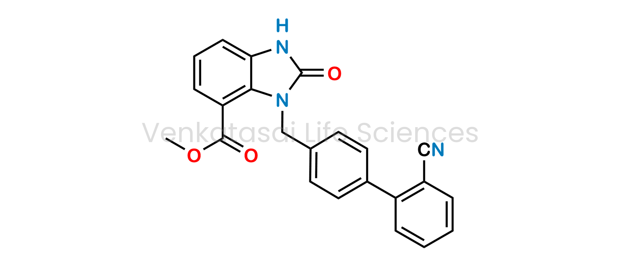 Methyl 3-((2'-cyano-[1,1'-biphenyl]-4-yl)methyl)-2-oxo-2,3-dihydro-1H-benzo[d]imidazole-4-carboxylate