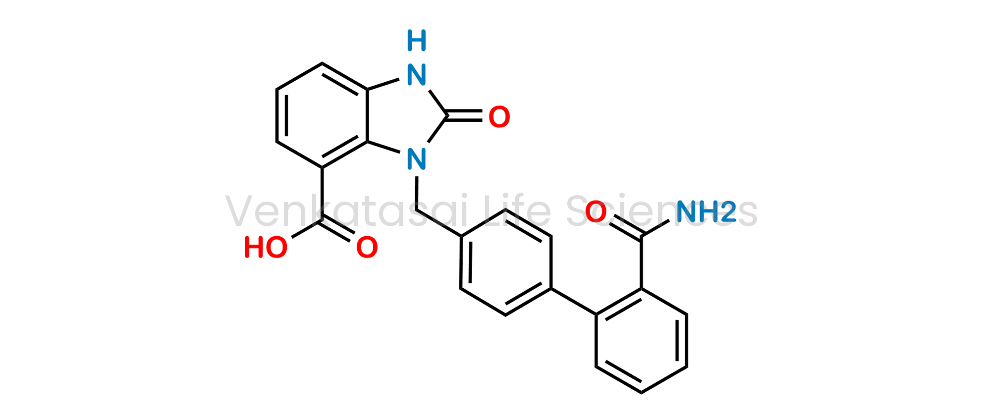 3-((2'-Carbamoyl-[1,1'-biphenyl]-4-yl)methyl)-2-oxo-2,3-dihydro-1H-benzo[d]imidazole-4-carboxylic acid