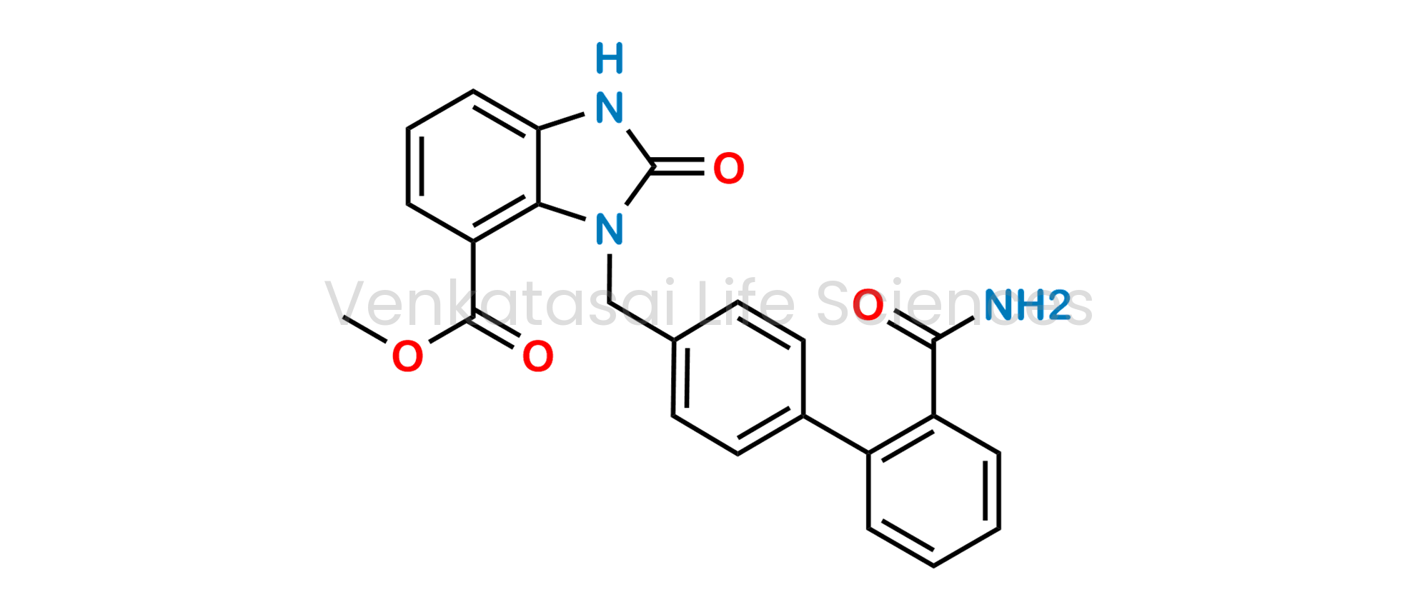 Methyl 3-((2'-carbamoyl-[1,1'-biphenyl]-4-yl)methyl)-2-oxo-2,3-dihydro-1H-benzo[d]imidazole-4-carboxylate