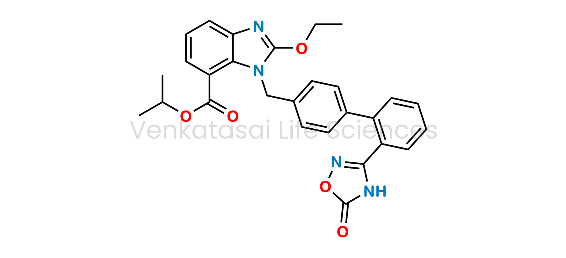 Isopropyl 2-ethoxy-1-((2'-(5-oxo-4,5-dihydro-1,2,4-oxadiazol-3-yl)-[1,1'-biphenyl]-4-yl)methyl)-1H-benzo[d]imidazole-7-carboxylate