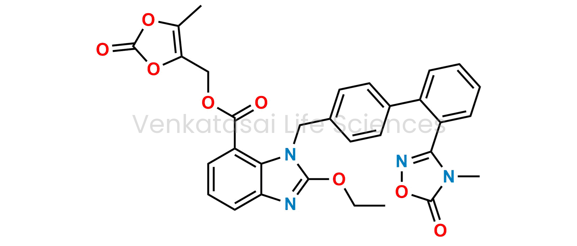 (5-Methyl-2-oxo-1,3-dioxol-4-yl)methyl 2-ethoxy-1-((2'-(4-methyl-5-oxo-4,5-dihydro-1,2,4-oxadiazol-3-yl)-[1,1'-biphenyl]-4-yl)methyl)-1H-benzo[d]imidazole-7-carboxylate