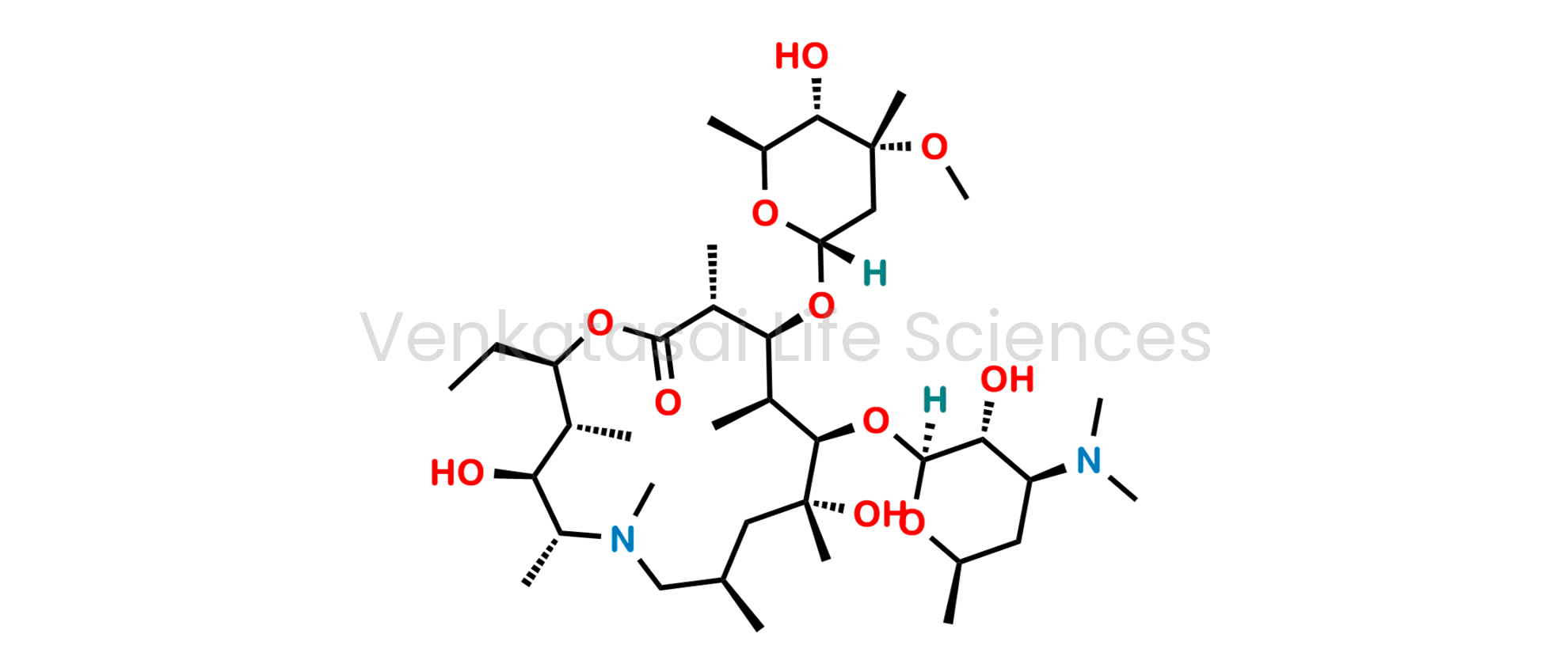(2R,3R,4R,5R,8R,10R,11R,12R,13S,14R)-13-[(2,6-Dideoxy-3-C-methyl-3-O-methyl-a-L-ribo-hexopyranosyl)oxy]-2-ethyl-4,10-dihydroxy-3,5,6,8,10,12,14-heptamethyl-11-[[3,4,6-trideoxy-3-(dimethylamino)-?-D-xylo-hexopyranosyl]oxy]-1-oxa-6-azacyclopentadecan-15-one