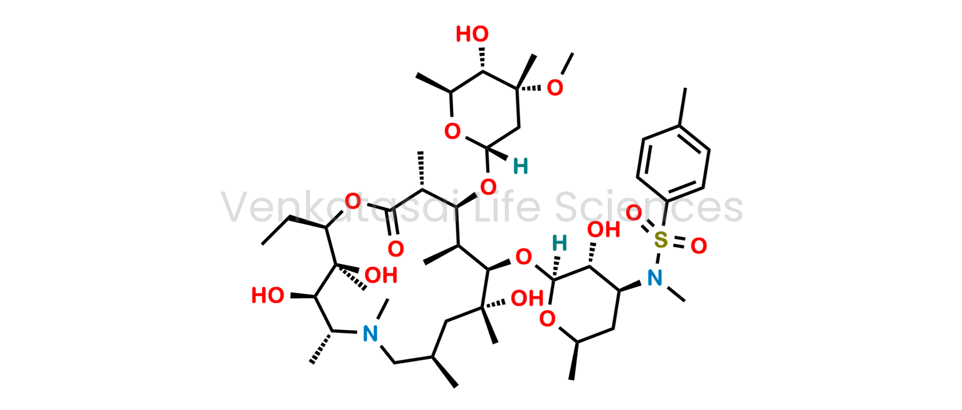 (2R,3S,4R,5R,8R,10R,11R,12S,13S,14R)-13-[(2,6-Dideoxy-3-C-methyl-3-O-methyl -?-L-ribo-hexopyranosyl)oxy]-2-ethyl-3,4,10-trihydroxy-3,5,6,8,10,12,14-heptamethyl-11-[[3,4,6-trideoxy-3-[methyl[(4-methylphenyl)sulfonyl]amino]-?-D-xylo-hexopyranosyl]oxy]-1-oxa