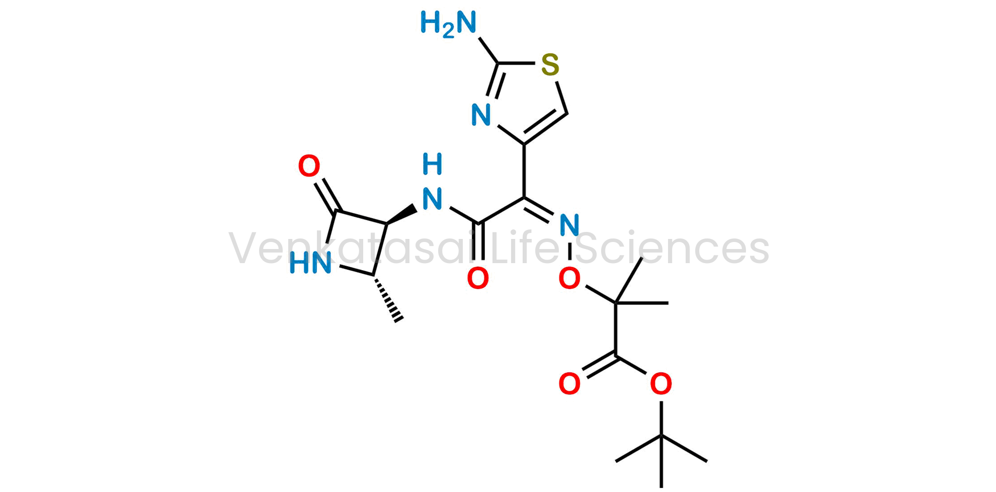(Z)-2-[[[(2-Amino-4-thiazolyl)[[(2S,3S)-2-methyl-4-oxo-3-azetidinyl] carbamoyl]methylene]amino]oxy]-2-methylpropionic acid t-butyl ester