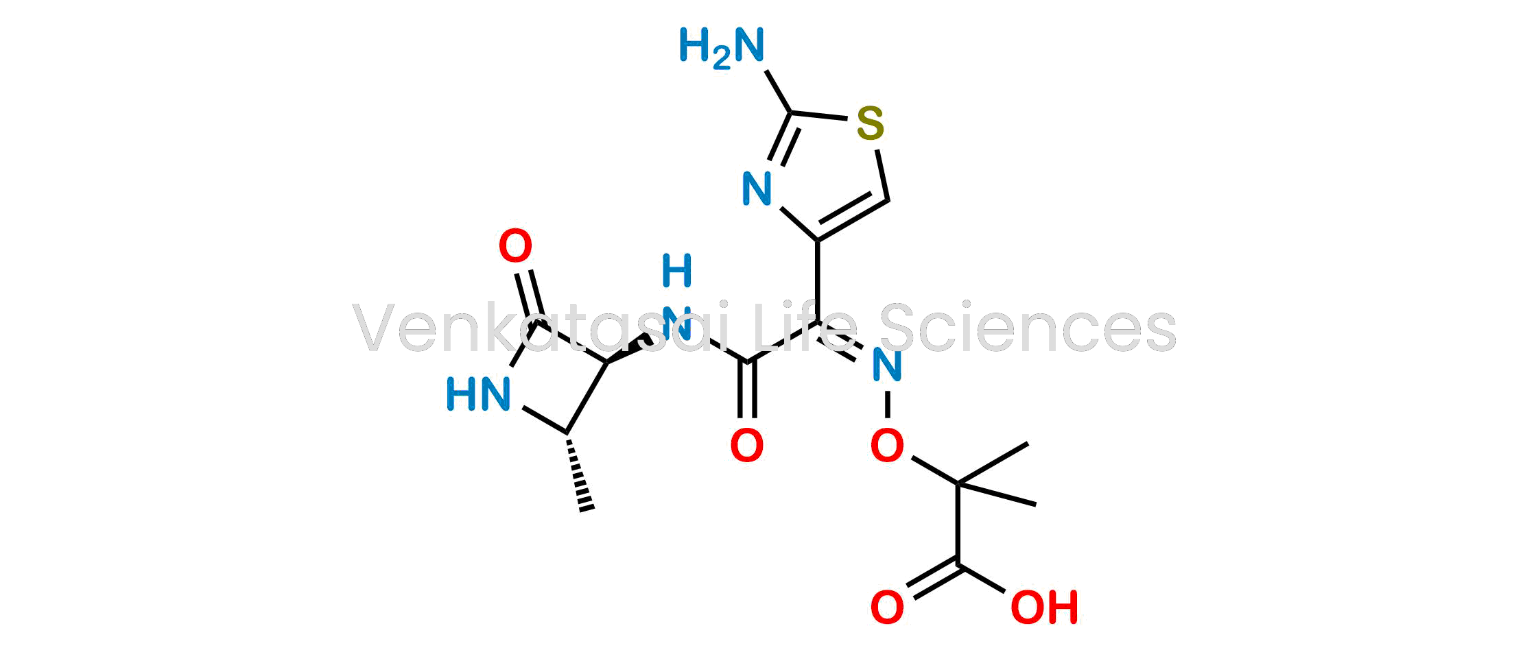 (Z)-2-(((1-(2-aminothiazol-4-yl)-2-((2-methyl-4-oxoazetidin-3-yl)amino)-2-oxoethylidene)amino)oxy)-2-methylpropanoic acid