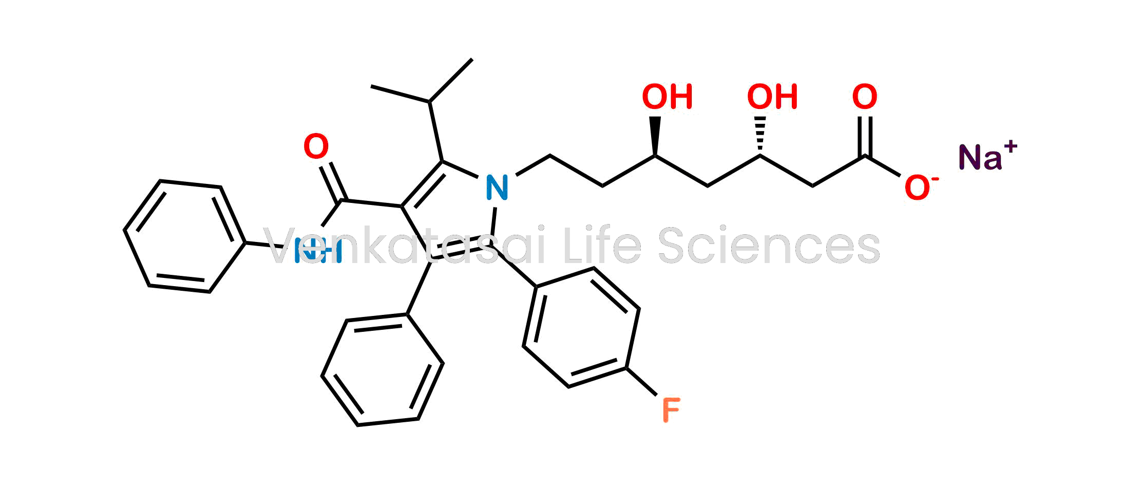 Sodium (3S,5R)-7-[2-(4-Fluorophenyl)-5-isopropyl-3-phenyl-4-(phenylcarbamoyl)-1H-pyrrol-1-yl]-3,5-dihydroxyheptanoate (as per USP)