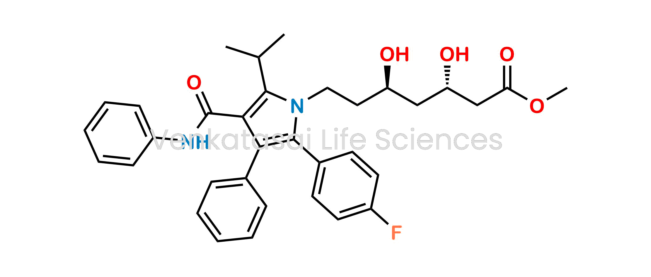 (3S,5R)-7-[3-(Phenylcarbamoyl)-5-(4-fluorophenyl)-2-isopropyl-4-phenyl-1H-pyrrol-1-yl]-3,5-dihydroxyheptanoic acid methyl ester