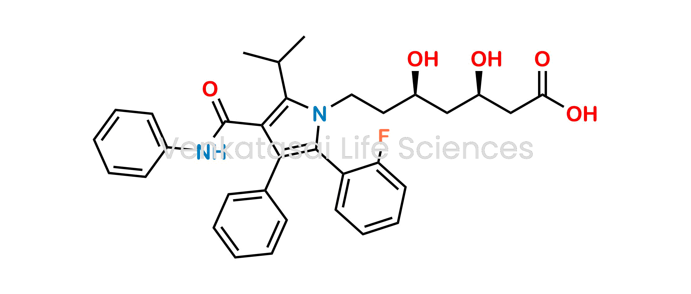 (3R,5R)-7-(2-(2-fluorophenyl)-5-isopropyl-3-phenyl-4-(phenylcarbamoyl)-1H-pyrrol-1-yl)-3,5-dihydroxyheptanoic acid