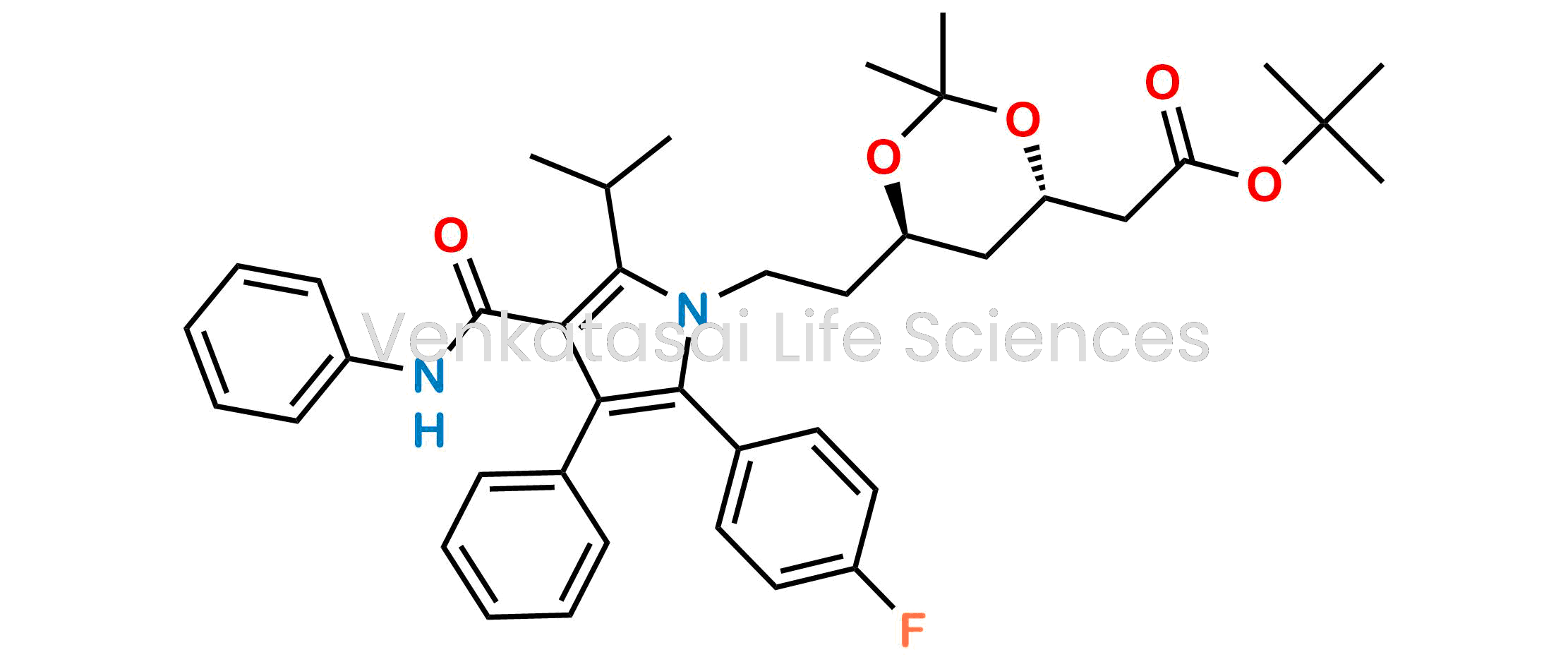 (4S,6R)-6-[2-[2-(4-Fluorophenyl)-5-(1-methylethyl)-3-phenyl-4-[(phenylamino)carbonyl]-1H-pyrrol-1-yl]ethyl]-2,2-dimethyl-1,3-dioxane-4-acetic Acid 1,1-Dimethylethyl Ester