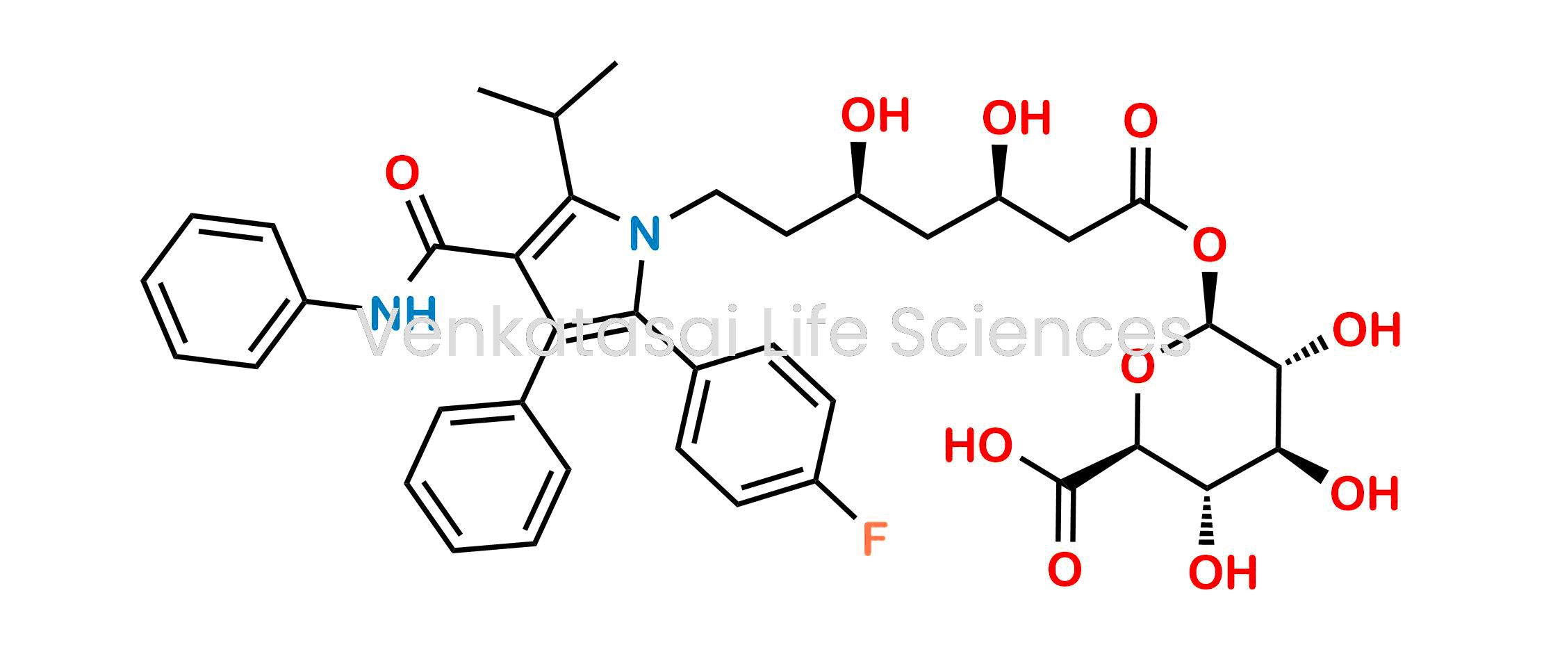 6-((3R,5R)-7-(2-(4-Fluorophenyl)-5-isopropyl-3-phenyl-4-(phenylcarbamoyl)-1H-pyrrol-1-yl)-3,5-dihydroxyheptanoyloxy)-3,4,5-trihydroxy-tetrahydro-2H-pyran-2-carboxylic acid