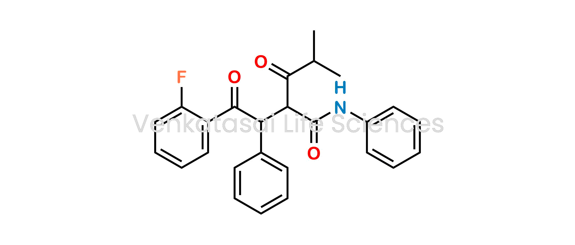 2-(2-(2-Fluorophenyl)-2-oxo-1-phenylethyl)-4-methyl-3-oxo-N-phenyl pentanamide