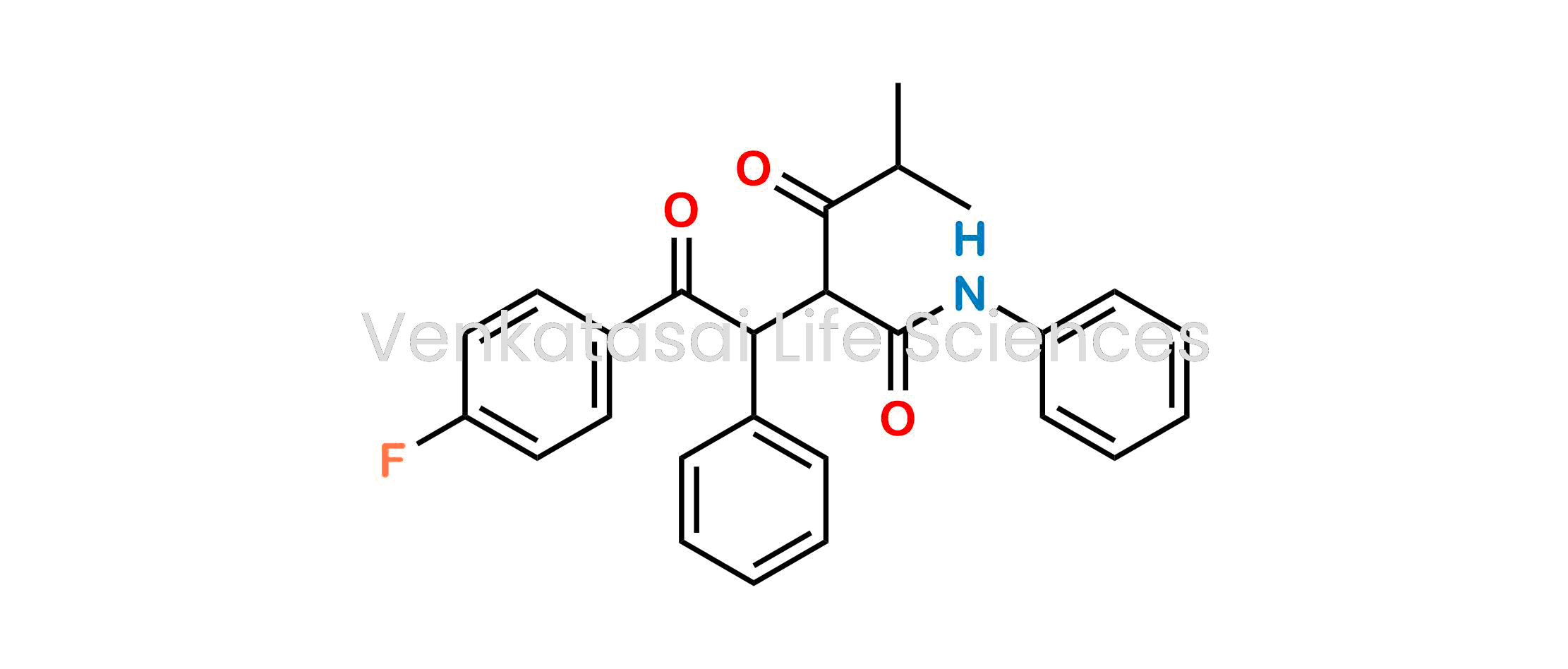 2-(2-(4-Fluorophenyl)-2-oxo-1-phenylethyl)-4-methyl-3-oxo-N-phenyl pentanamide