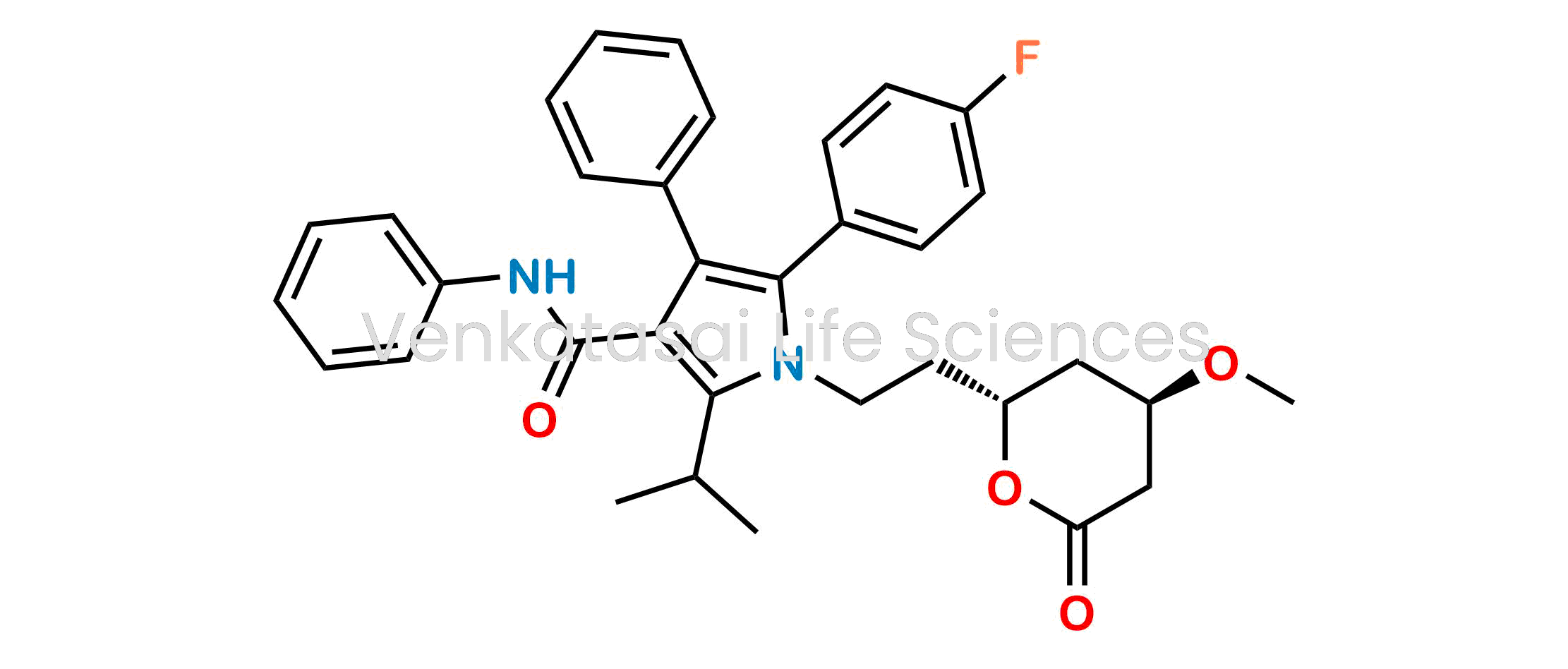 5-(4-Fluorophenyl)-2-(1-methylethyl)-N,4-diphenyl-1-[2-[(2R,4R)-tetrahydro-4-methoxy-6-oxo-2H-pyran-2-yl]ethyl]-1H-pyrrole-3-carboxamide