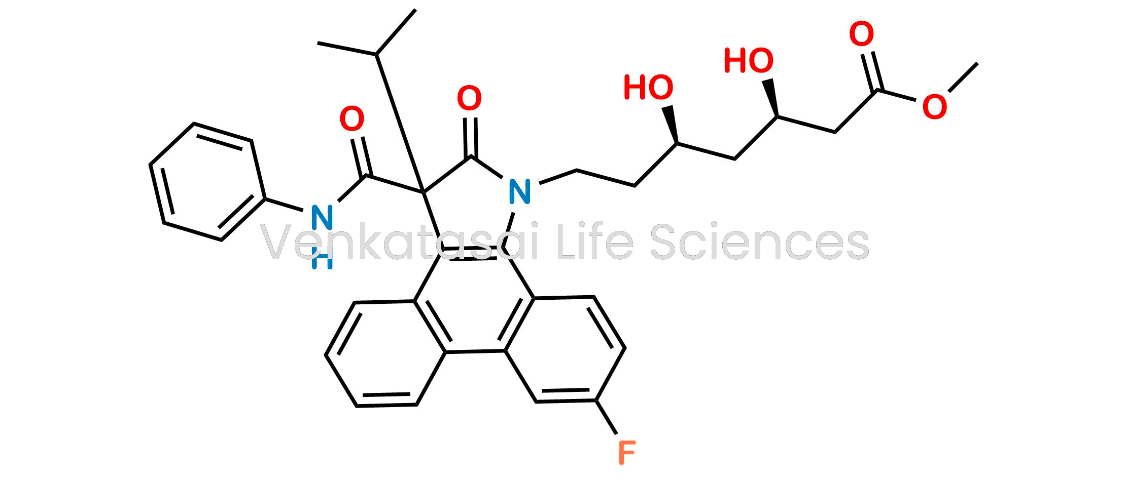 (?R,?R)-9-Fluoro-2,3-dihydro-?,?-dihydroxy-3-(1-methylethyl)-2-oxo-3-[(phenylamino)carbonyl]-1H-dibenz[e,g]indole-1-heptanoic acid methyl ester