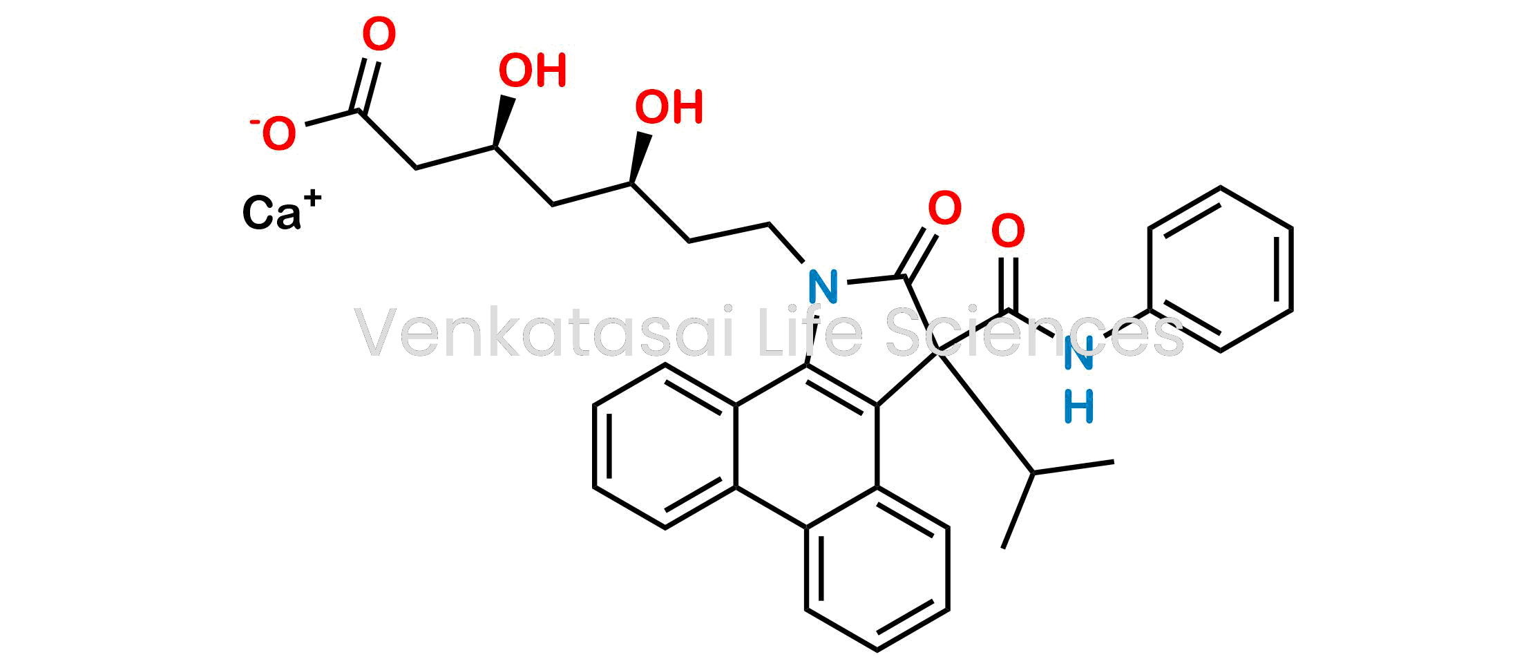 Calcium(I) (3S,5S)-3,5-dihydroxy-7-(3-isopropyl-2-oxo-3-(phenylcarbamoyl)-2,3-dihydro-1H-dibenzo[e,g]indol-1-yl)heptanoate