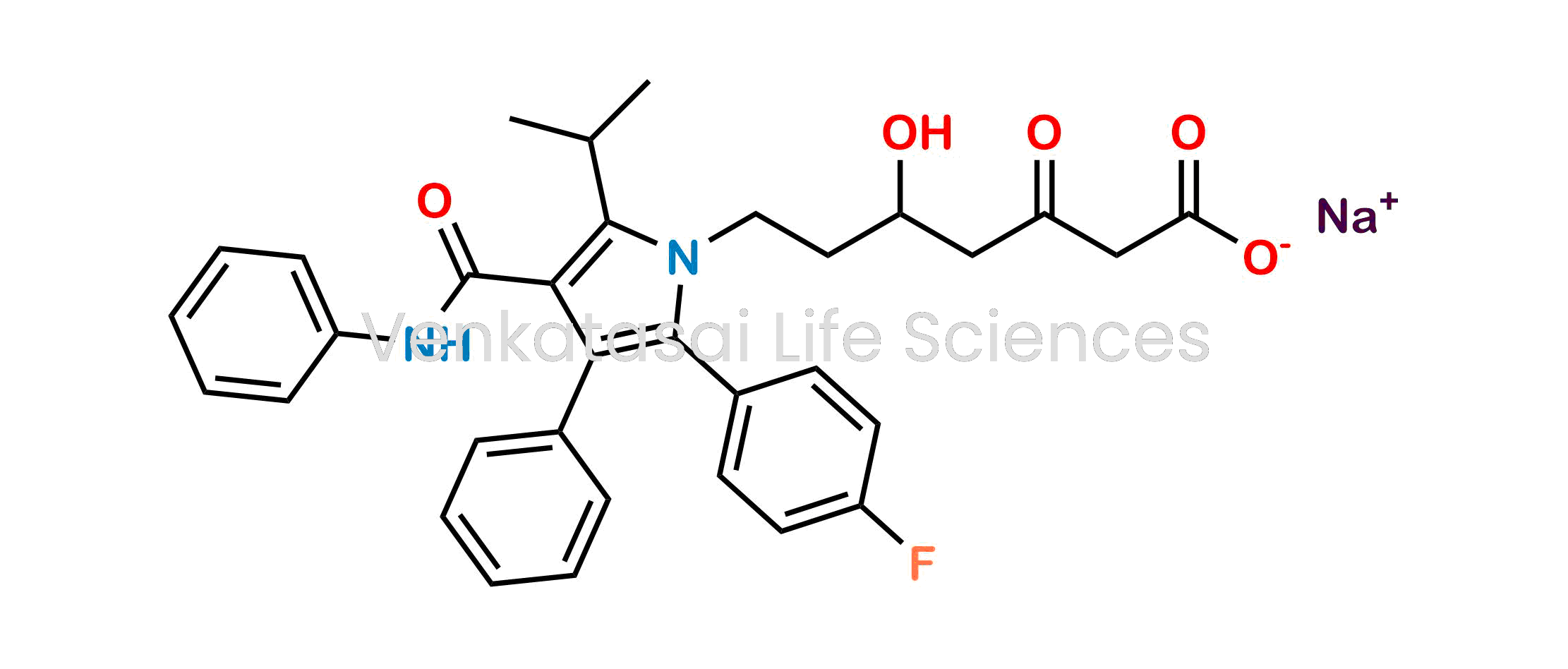 rac-3-Oxo Atorvastatin Sodium Salt