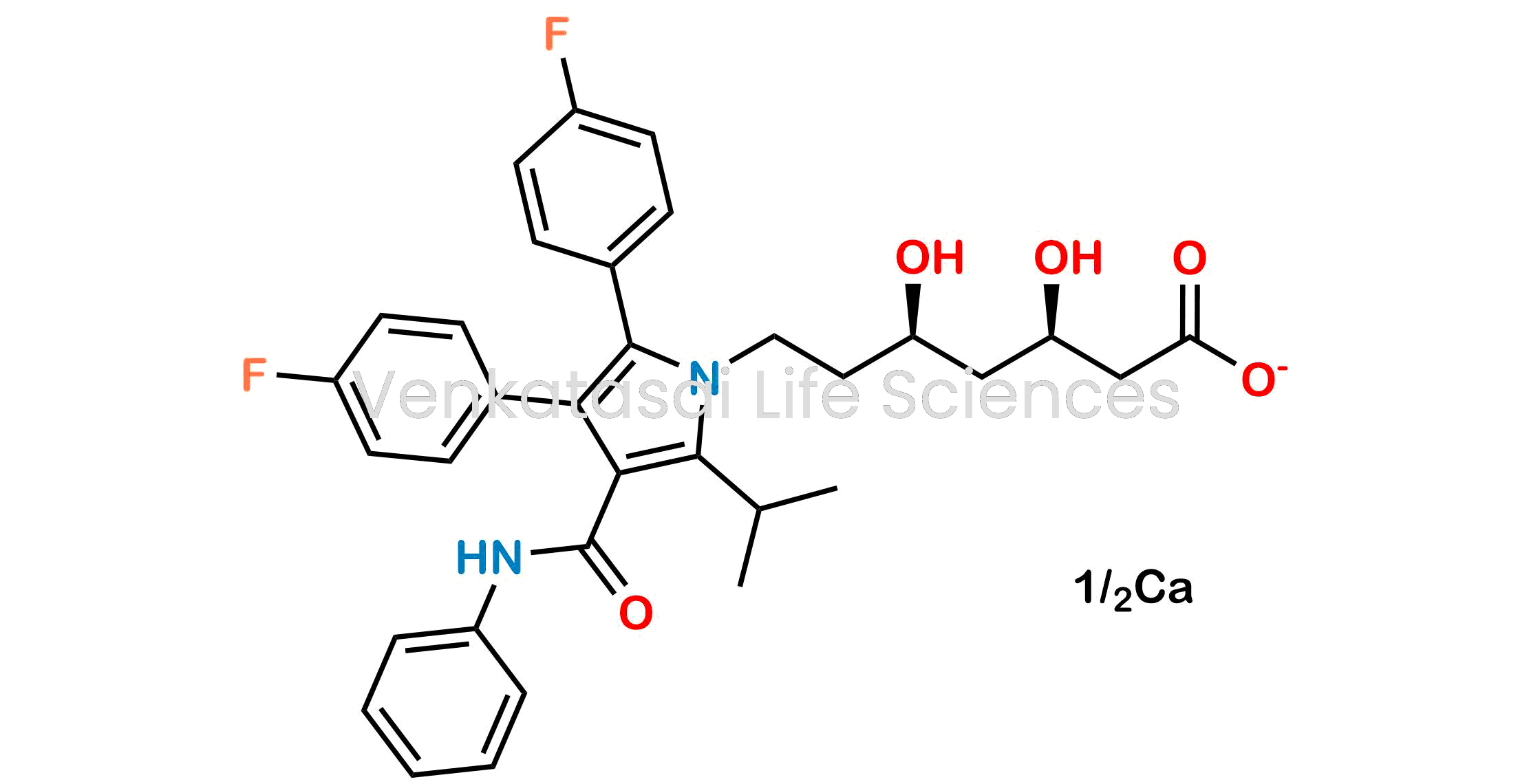 (3R,5R)-7-[2,3-bis(4-Fluorophenyl)-4-(phenylcarbamoyl)-5-(propan-2-yl)-1H-pyrrol-1-yl]-3,5-dihydroxyheptanoic Acid Calcium Salt