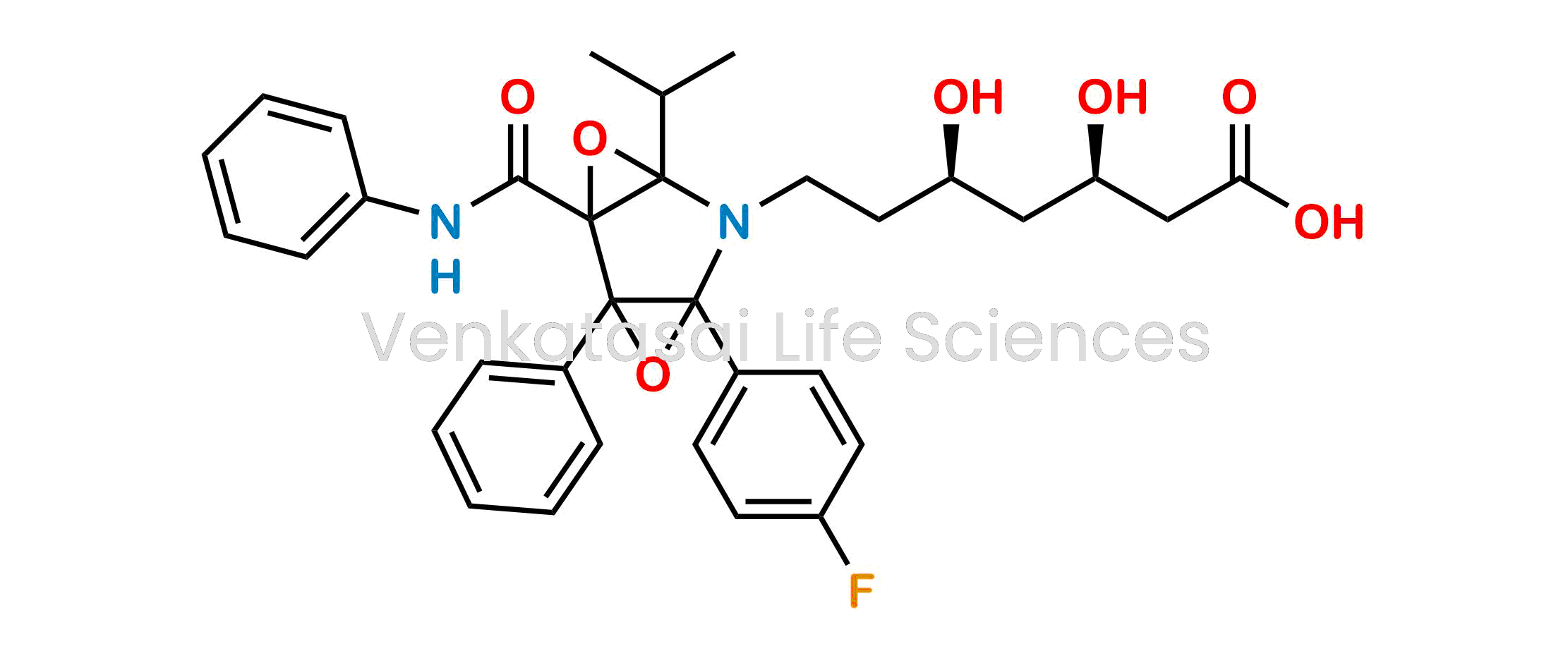 (3R,5R)-7-(4-(4-fluorophenyl)-6-isopropyl-2-phenyl-1-(phenylcarbamoyl)-3,7-dioxa-5-azatricyclo[4.1.0.02,4]heptan-5-yl)-3,5-dihydroxyheptanoic acid