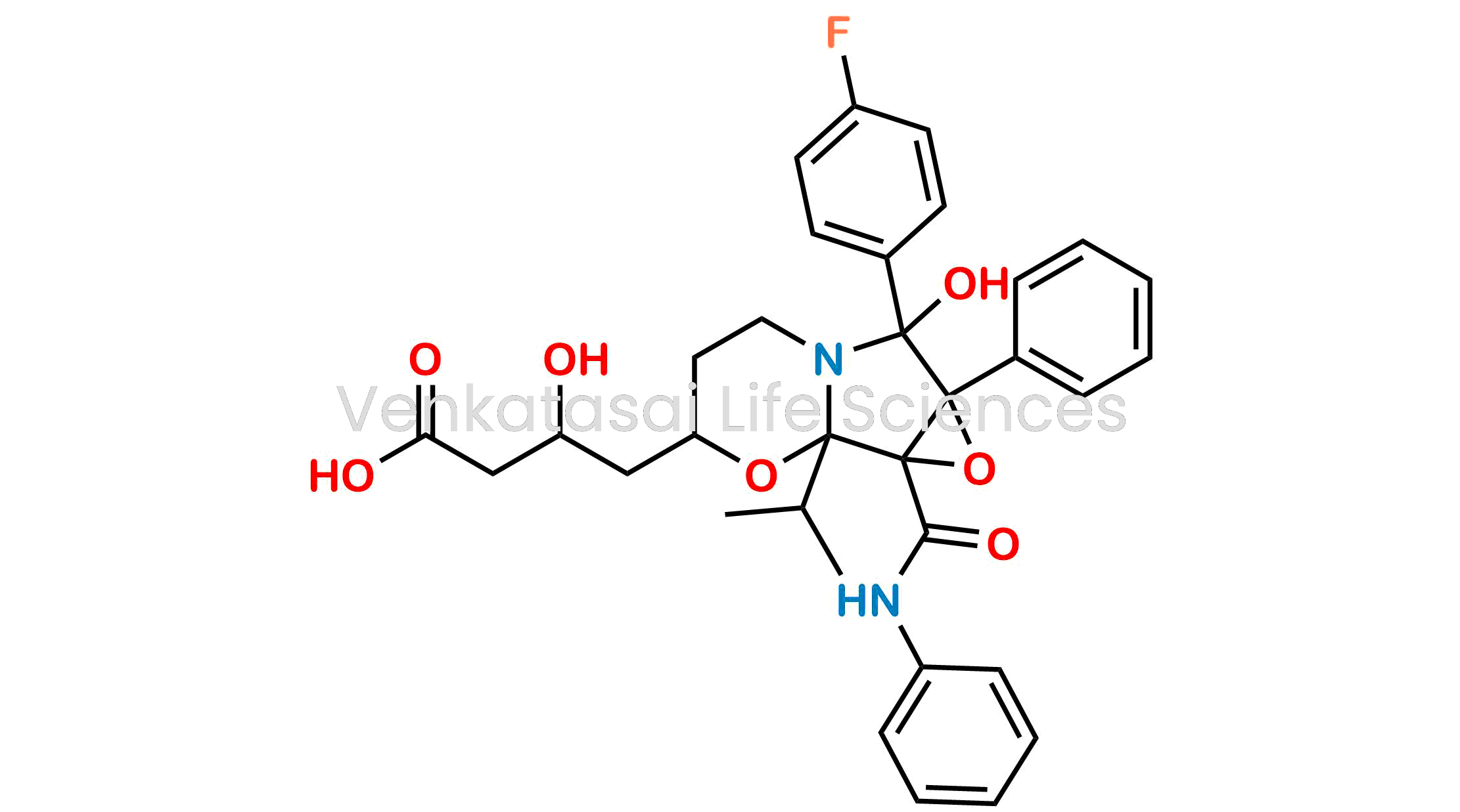 4-{6-(4-Fluorophenyl)-7,8-epoxy-6-hydroxy-8a-isopropyl-7-phenyl-8-(phenylcarbamoyl)hexahydro-2H-pyrrolo[2,1-b][1,3]oxazin-2-yl}-3-hydroxybutanoic Acid