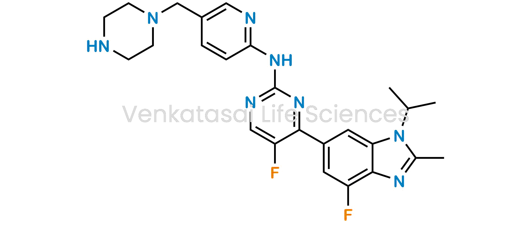 ?5-Fluoro-4-(4-fluoro-1-isopropyl-2-methyl-1H-benzo[d]imidazol-6-yl)-N-(5-(piperazin-1-ylmethyl)pyridin-2-yl)pyrimidin-2-amine