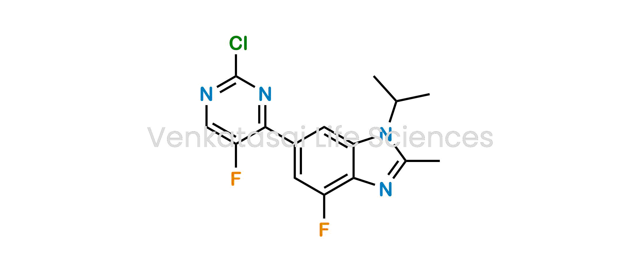 6-(2-Chloro-5-fluoropyrimidin-4-yl)-4-fluoro-1-isopropyl-2-methyl-1H-benzo[d]imidazole
