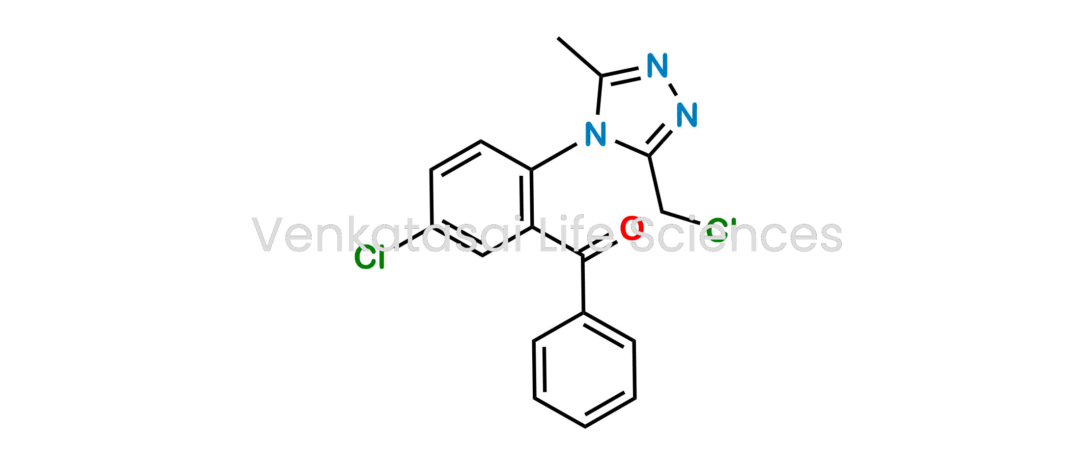 ?[5-chloro-2-[3-(chloromethyl)-5-methyl-4H-1,2,4-triazol-4-yl]phenyl]phenylmethanone (as per EP)